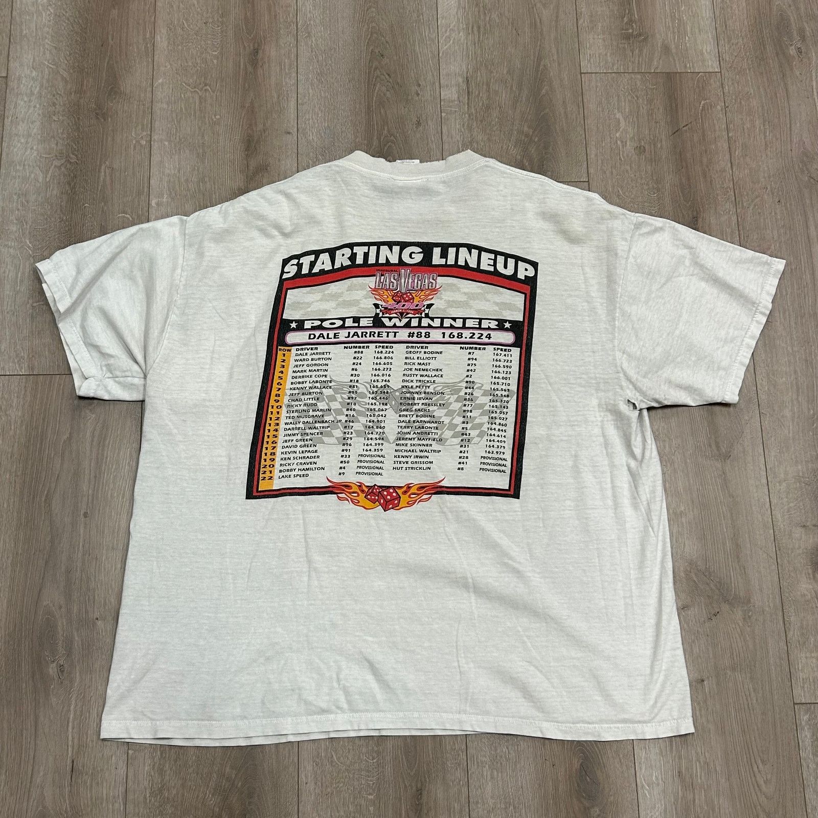 NASCAR Vintage 1998 Las Vegas 400 NASCAR White Tee T Shirt Size XXL Size US XXL / EU 58 / 5 - 5 Thumbnail
