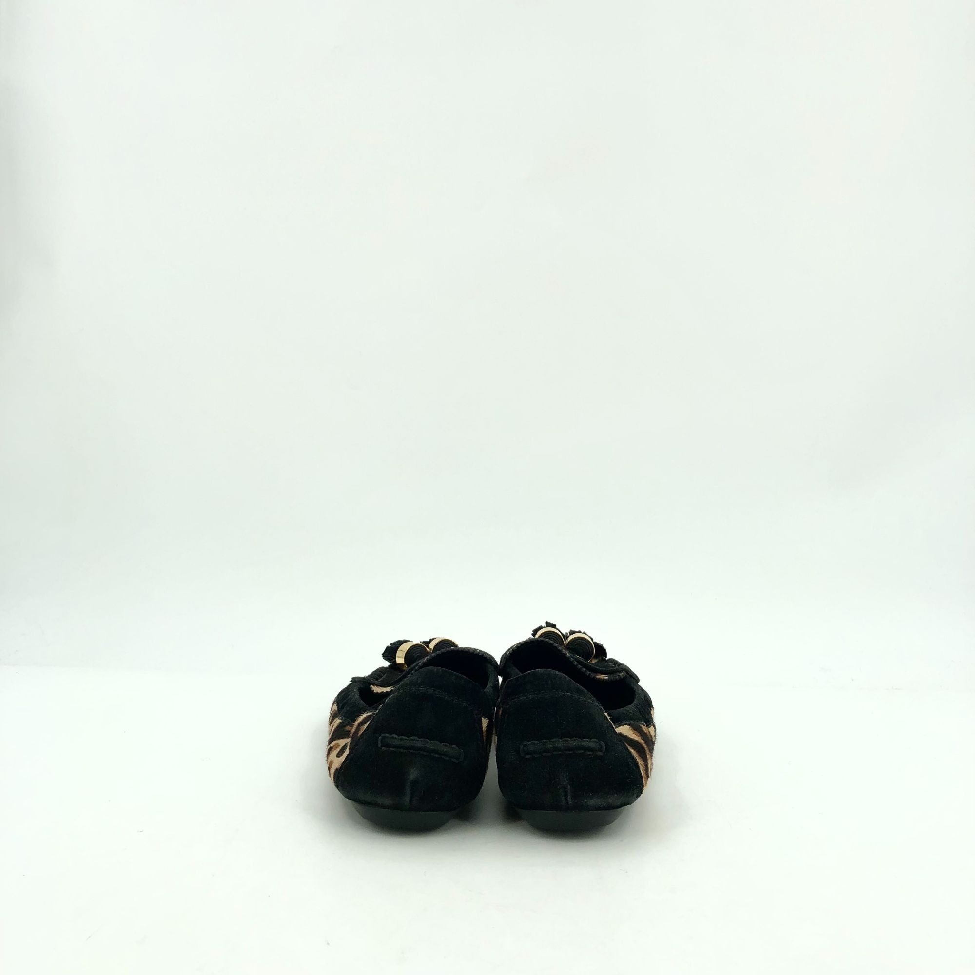 Louis Vuitton Louis Vuitton Lv Leopard Print Round-Toe Flats 36.5 Two-Tone Size US 6 / IT 36 - 7 Thumbnail