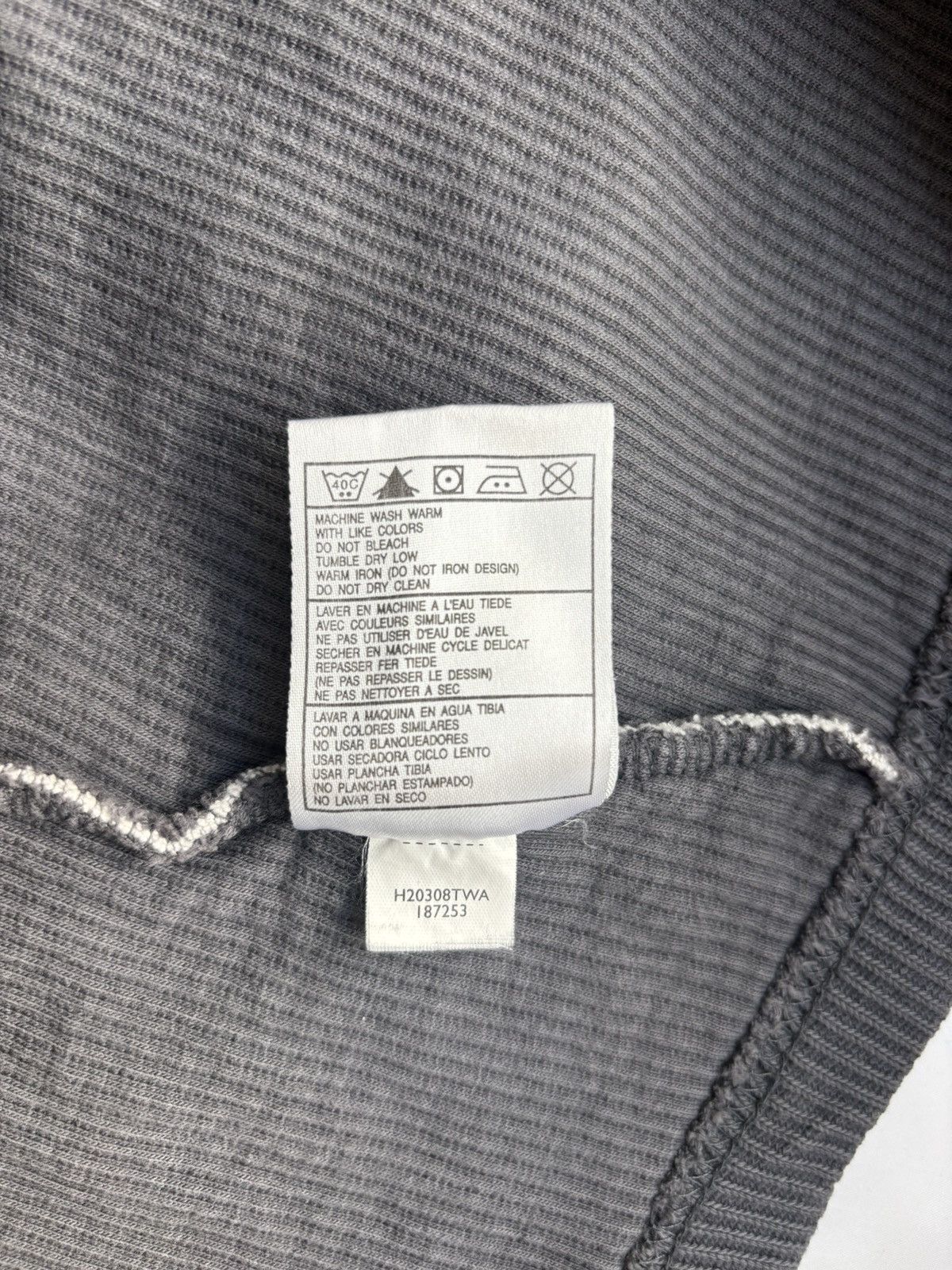 Nike Nike Gray Cotton Quarter Zip Sweatshirt Size US L / EU 52-54 / 3 - 6 Thumbnail