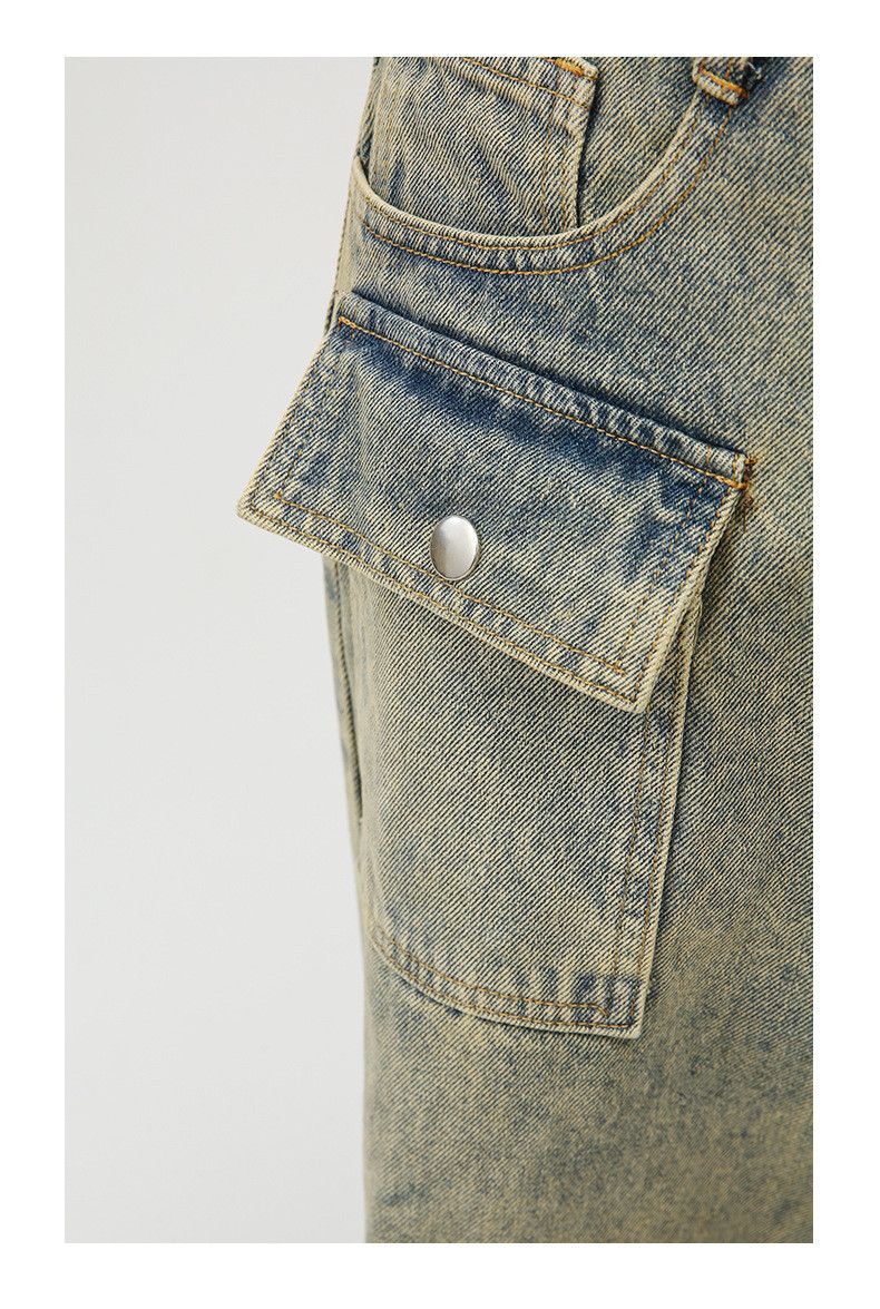 Japanese Brand × Jean Japanese retro raw edge ripped straight jeans Size US 32 / EU 48 - 6 Thumbnail