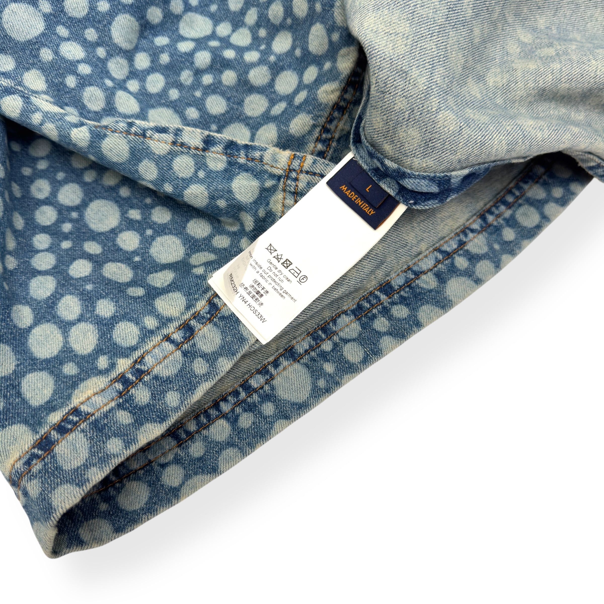 Louis Vuitton LOUIS VUITTON X YAYOI KUSAMA BASEBALL SHIRT BLUE / WHITE L Size US L / EU 52-54 / 3 - 9 Thumbnail