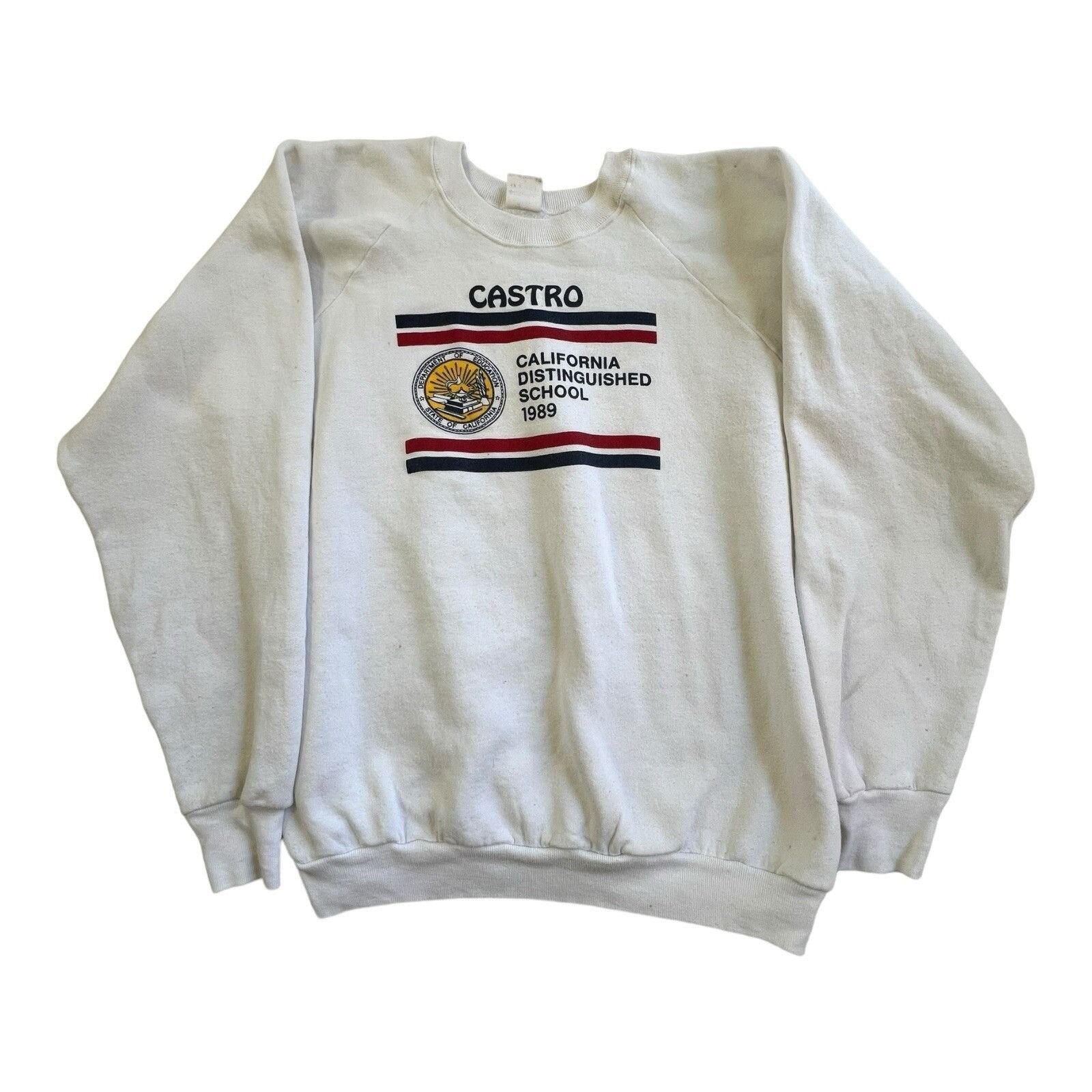 Other Vintage Castro Valley California School District Crewneck Sw Size US XL / EU 56 / 4 - 1 Thumbnail