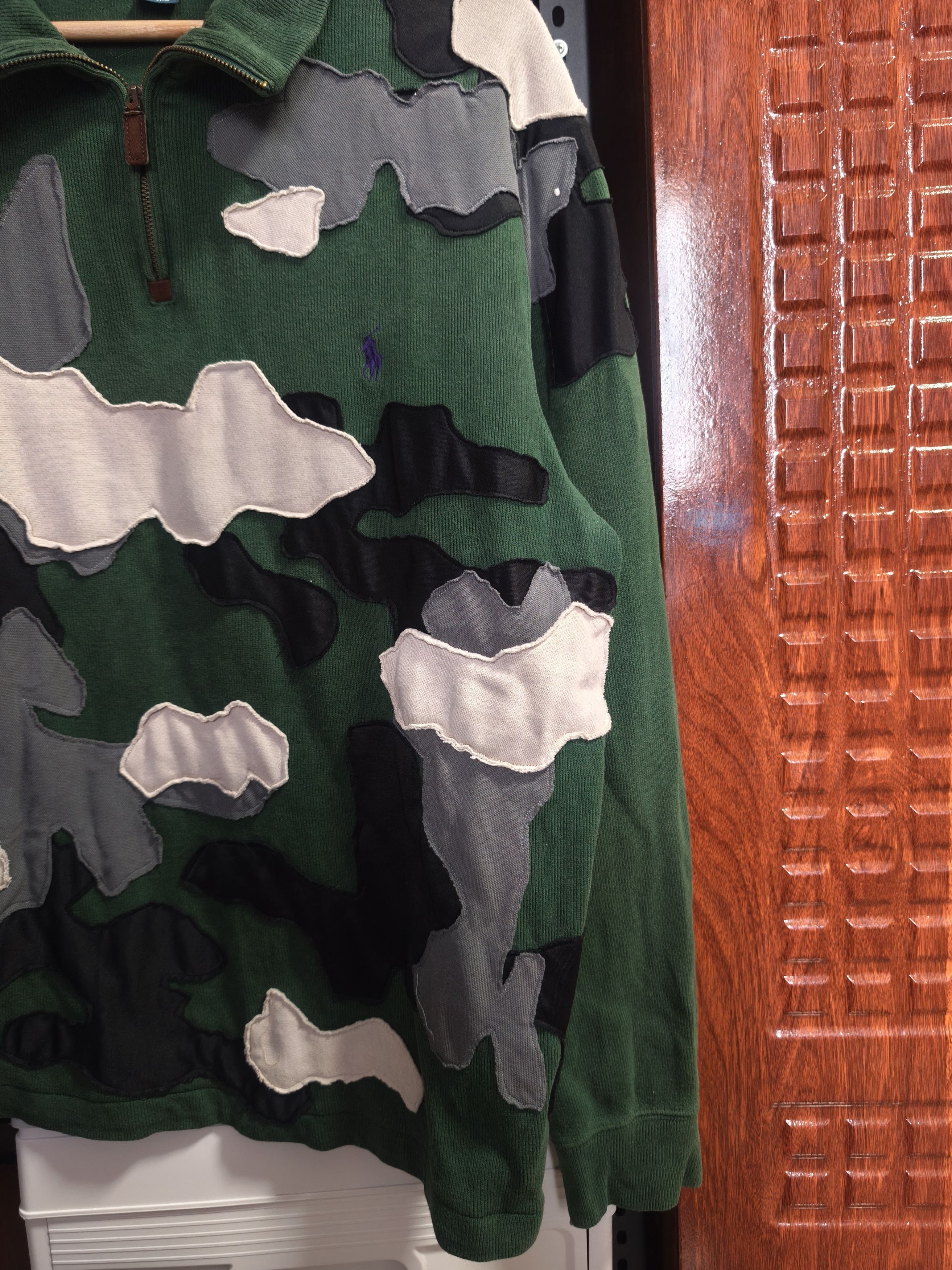 Polo Ralph Lauren Vintage RL Quarter Zip - Custom Patchwork (1 of 1) Size US L / EU 52-54 / 3 - 3 Thumbnail