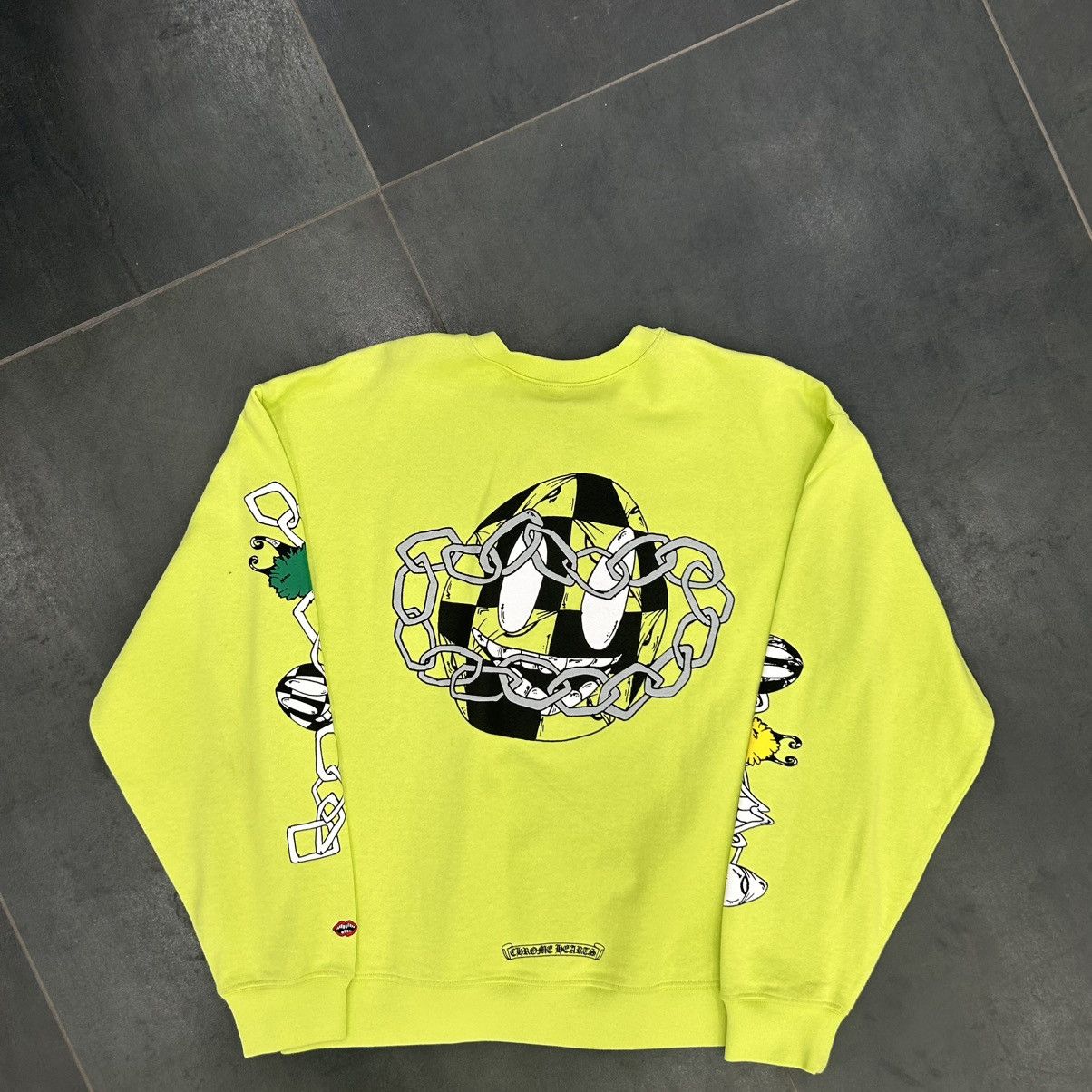 #39211 Chrome Hearts Matty Boy “Link” Crewneck (Lime)