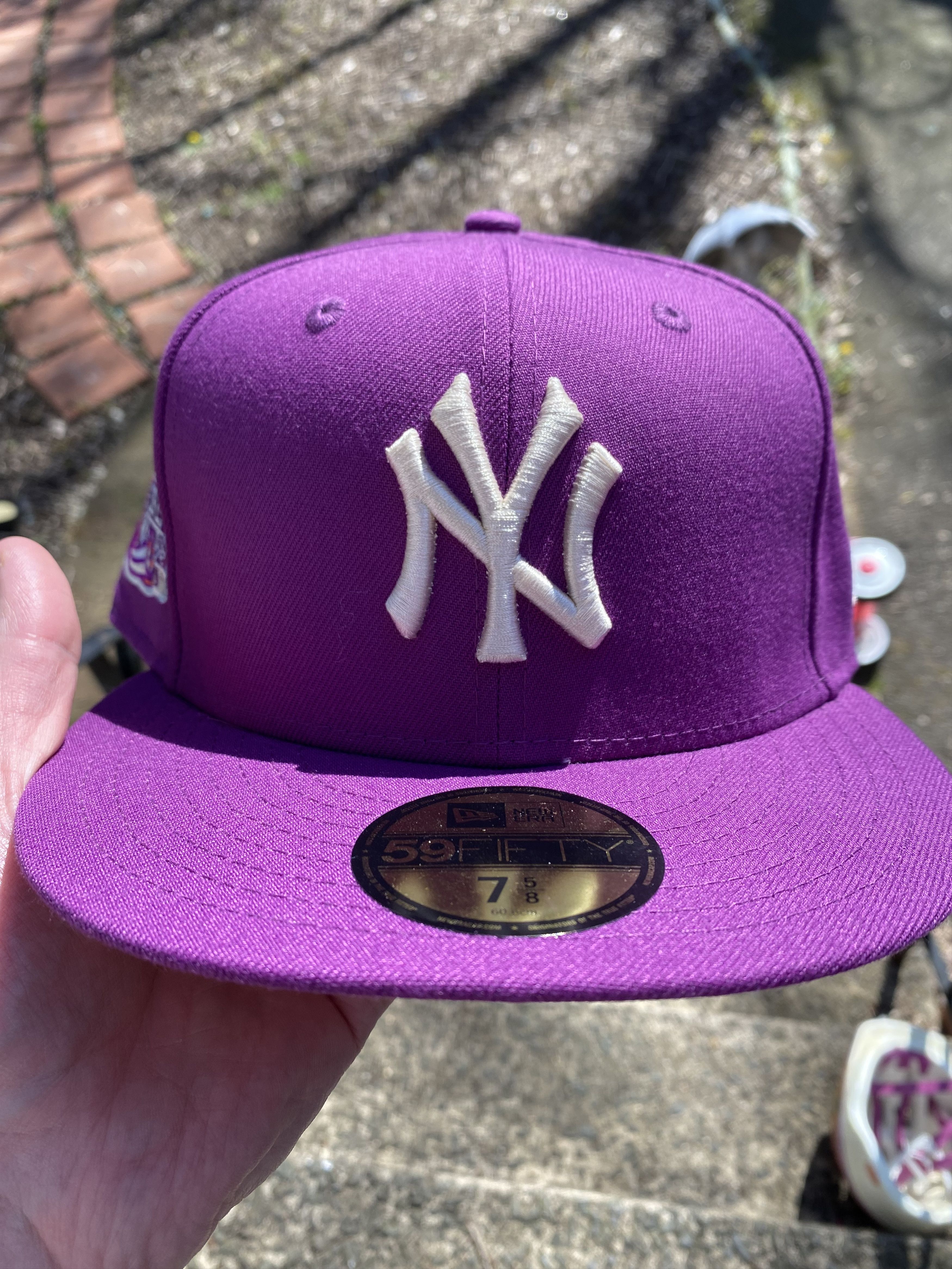 image of New Era Grape/purple Yankees Pink Uv 2000 Subway Series Fitted, Men's