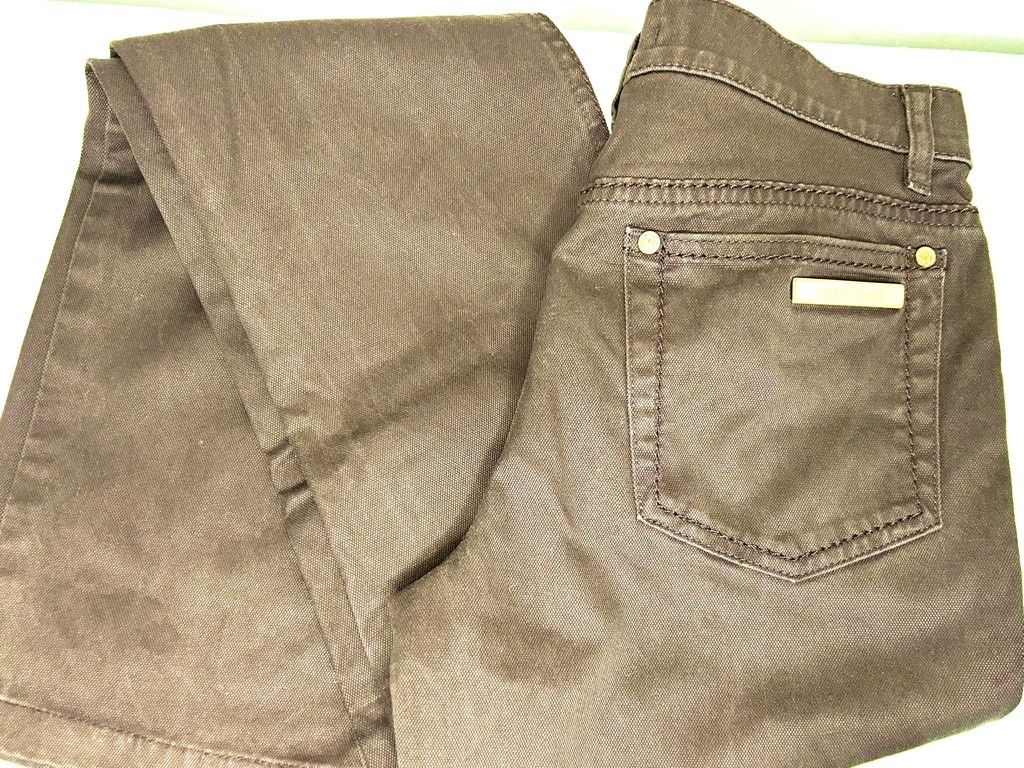 Roberto Cavalli Women's Roberto Cavalli Brown and gold Jeans Size 40 or xs Size 27" / US 4 / IT 40 - 3 Thumbnail