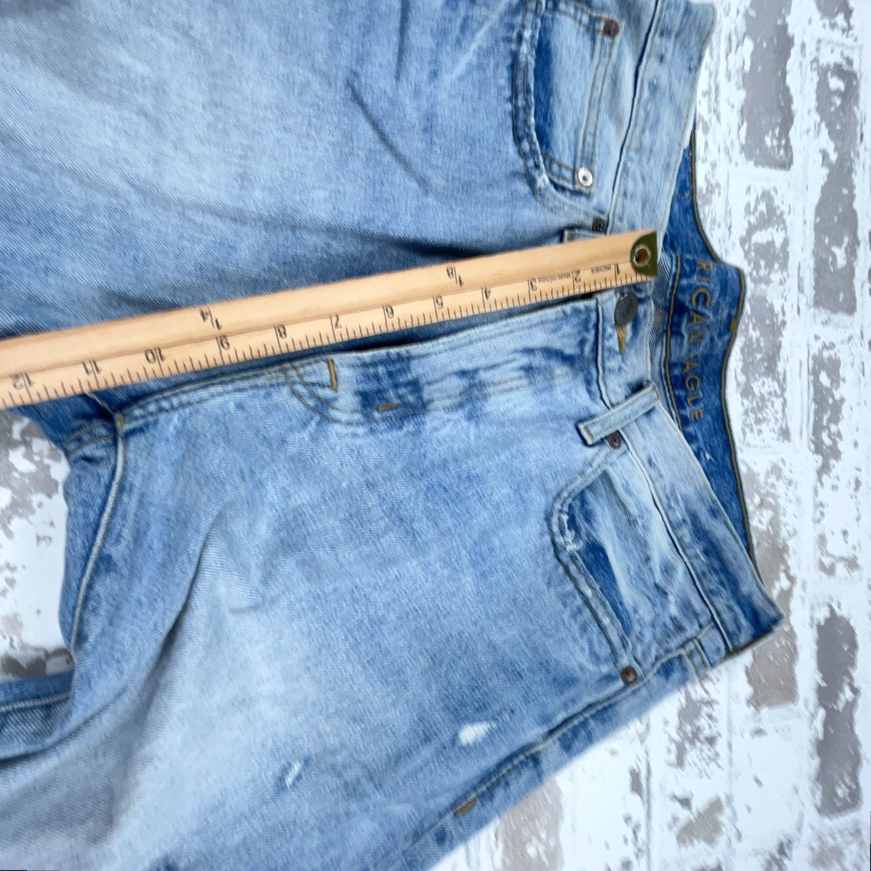 American Eagle Outfitters American Eagle Outfitters Jeans Men 34x34 Slim Straight Light Flex Blue Denim Size US 34 / EU 50 - 7 Thumbnail