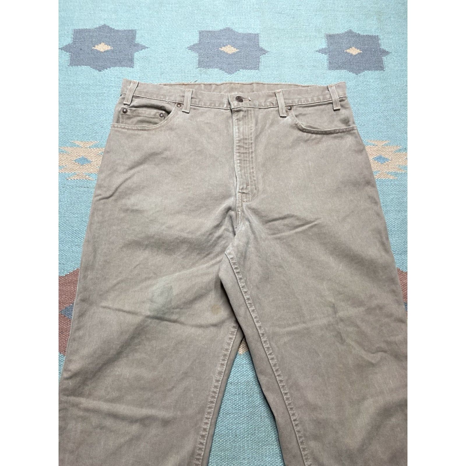 Levi's VINTAGE Levi’s 540 Jeans Relaxed Baggy Brown Tan USA Men 38 Regular 34 Inseam 34 Tan 38x34 Size US 38 / EU 54 - 7 Thumbnail