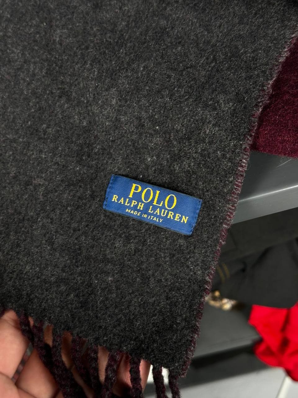 Polo Ralph Lauren × Vintage Polo Ralph Lauren Wool Scarf Muffler Neckwear Size ONE SIZE - 5 Thumbnail