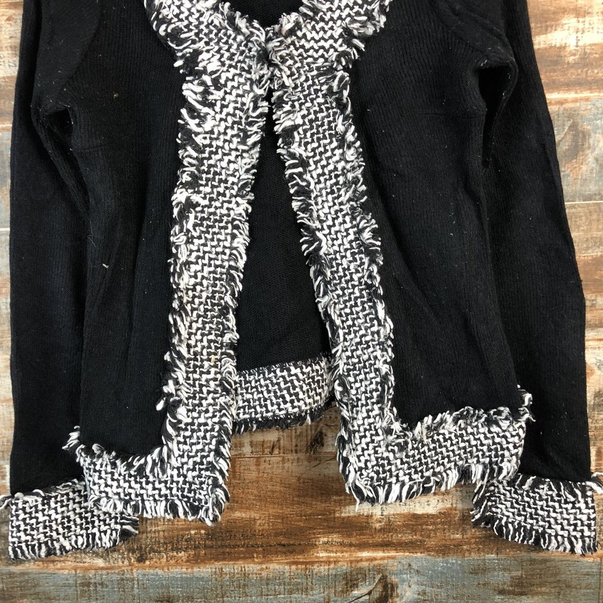 DL Coup De Poing Black Cardigan Knitwear #C578