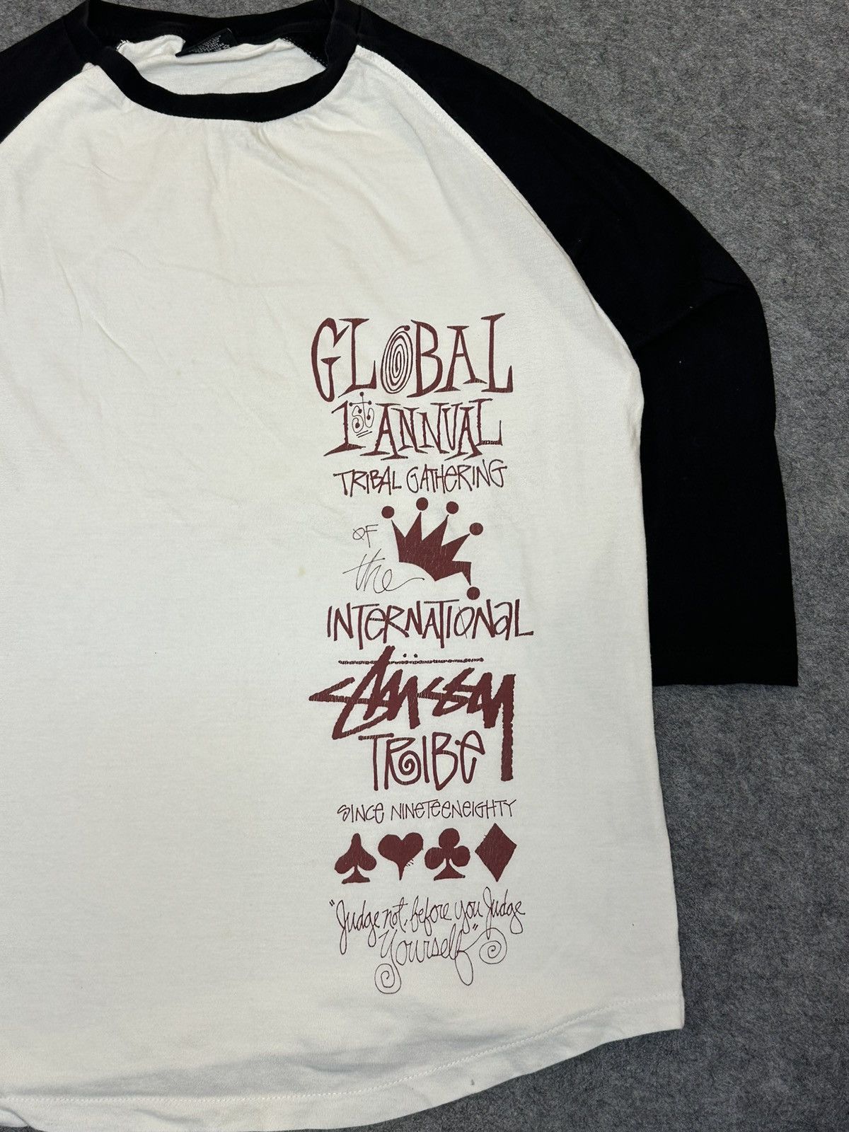 Stussy Stüssy Global Annual Tribal Gathering 3/4 sleeve. Size US XL / EU 56 / 4 - 3 Thumbnail