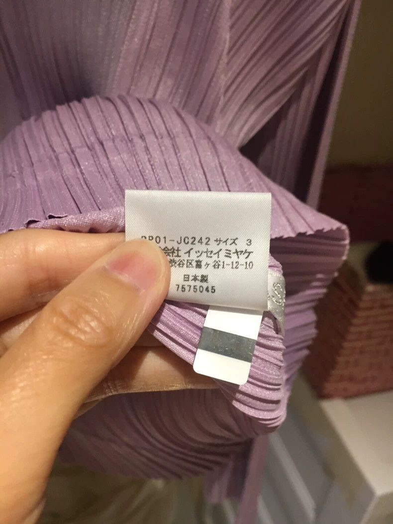 Issey Miyake Issey Miyake size:3 A light purple pleated zipper cardigan Size S / US 4 / IT 40 - 3 Thumbnail