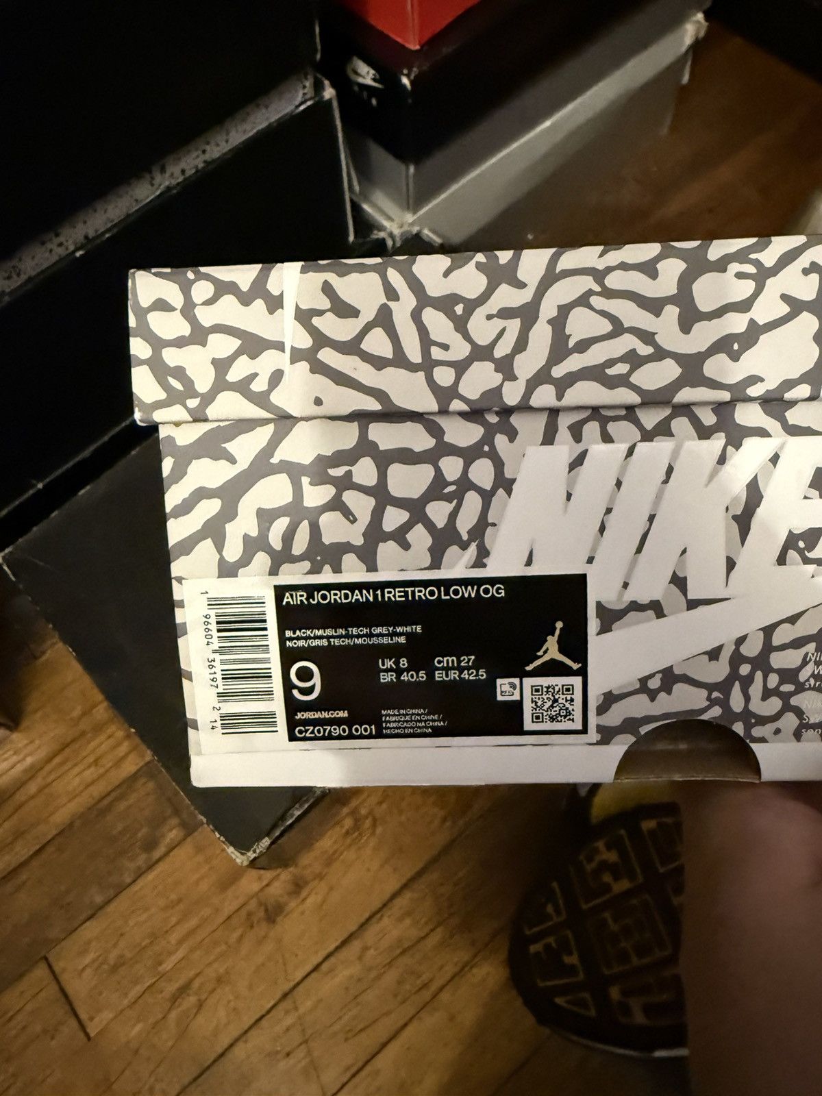 Jordan Brand Jordan 1 low retro OG Cement grey size 9 Size US 9 / EU 42 - 6 Thumbnail