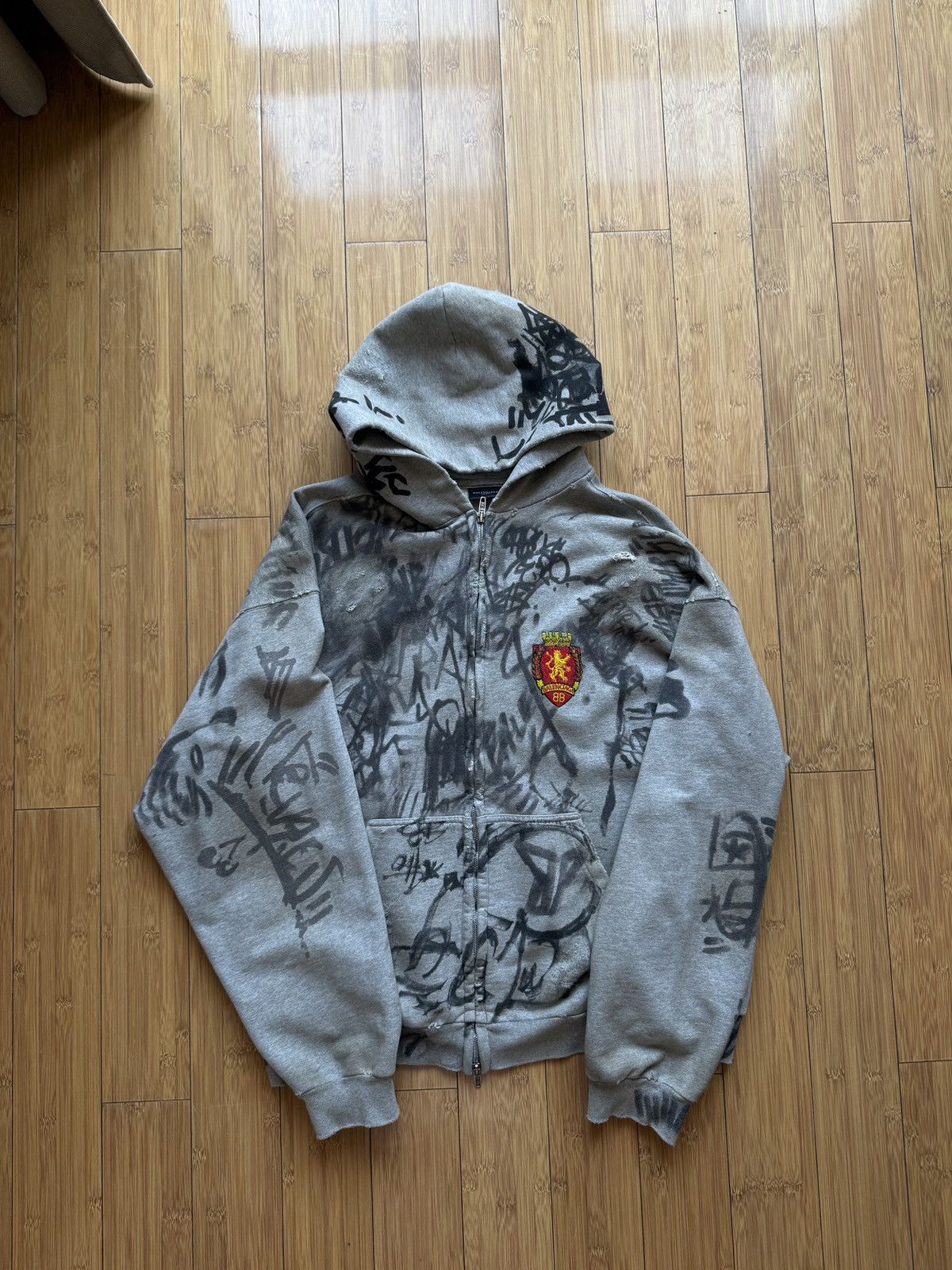 Balenciaga Balenciaga Skater Zip-Up Hoodie | Grailed