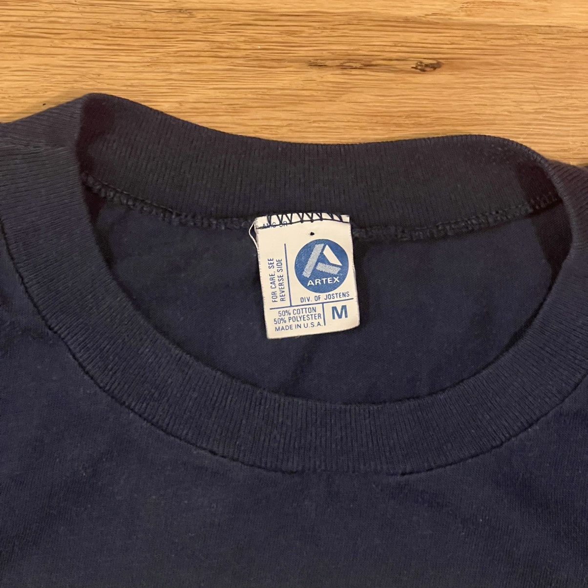 Vintage Vintage United States Navy Artex Navy Blue Medium T Shirt Size US M / EU 48-50 / 2 - 2 Thumbnail