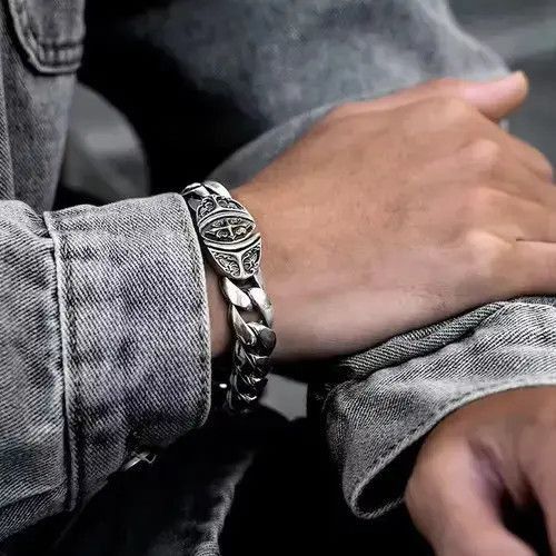 Jewelry Cross Flower Bracelet Size ONE SIZE - 3 Thumbnail