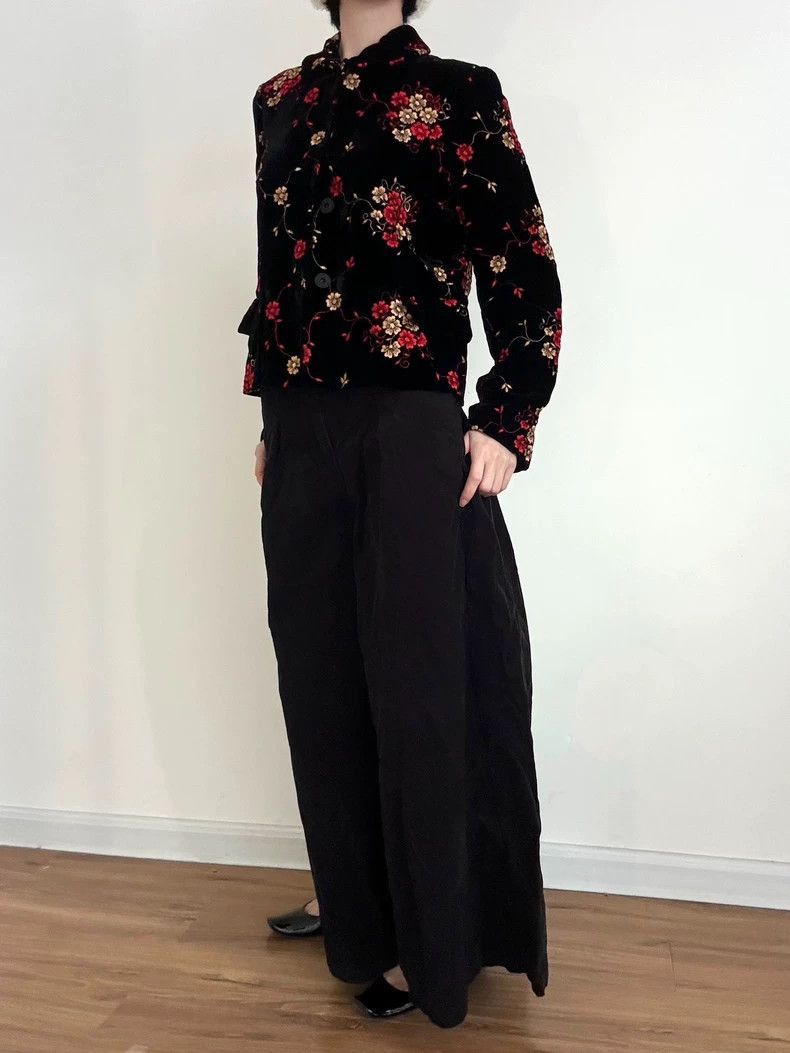 Comme des Garcons CDG Velvet Embroidered Outerwear. Size US L / EU 52-54 / 3 - 2 Thumbnail