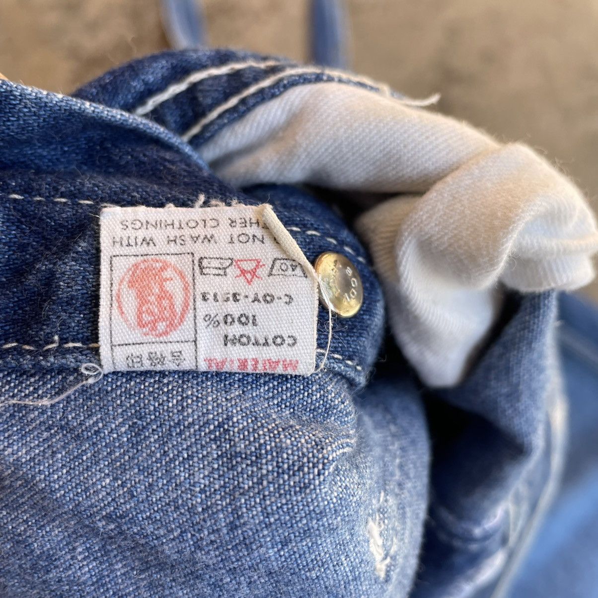 Big John 🔥Vintage Big John Overall Jumsuits Workers Wear Denim Jeans Size US 36 / EU 52 - 17 Thumbnail