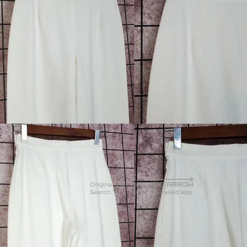 Dior Dior White Cotton Casual Pants for Women . Size 23" - 3 Thumbnail
