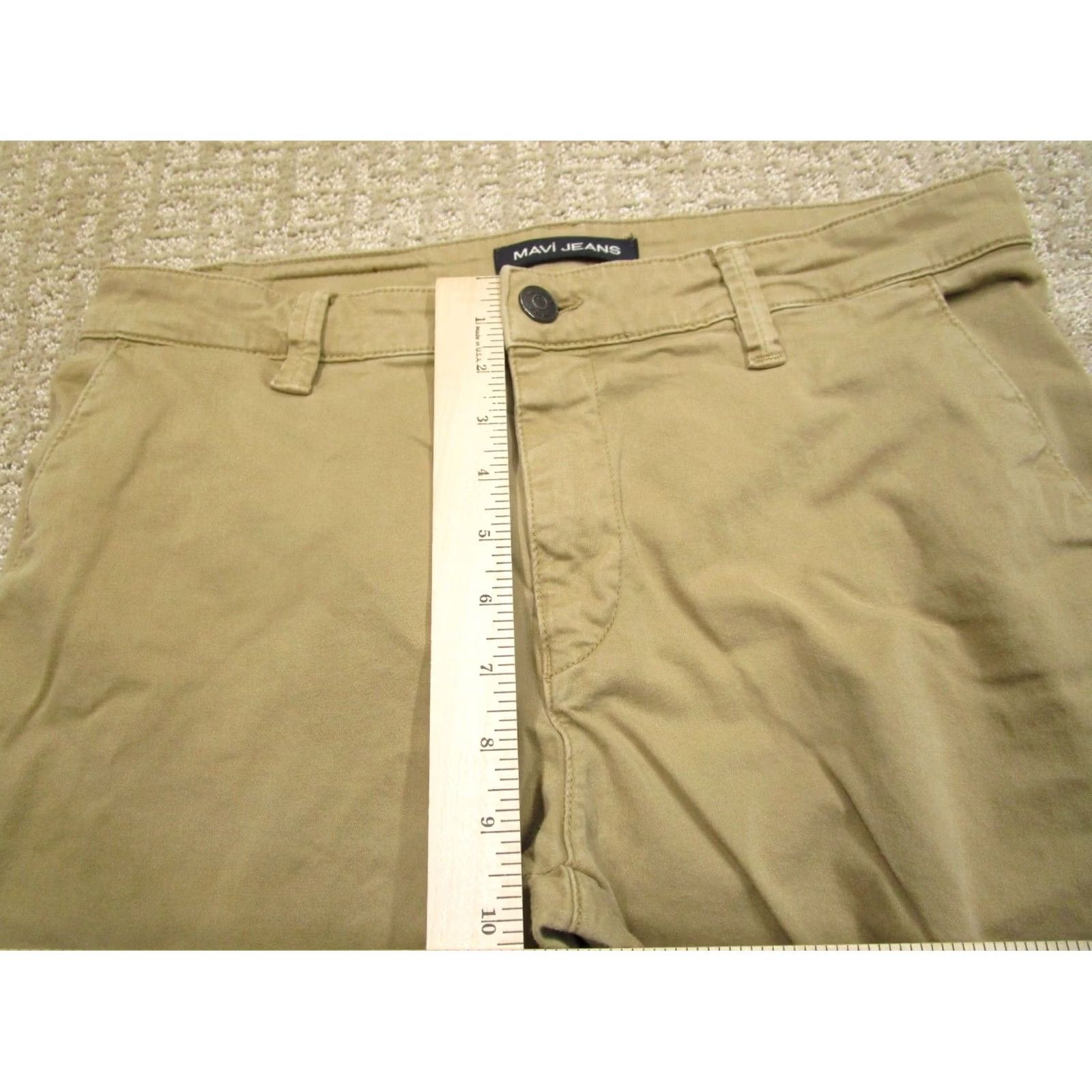 Vintage Mavi Jeans Men Jeans 32x32 Slim Straight Light Wash Brown Tan Logo Preppy Slim Fit 5-Pocket Denim Pants Mens Size US 32 / EU 48 - 6 Thumbnail