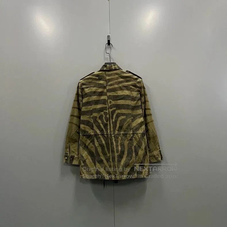 Saint Laurent Paris Saint Laurent Striped Denim Utility Jacket. Size US M / EU 48-50 / 2 - 3 Thumbnail