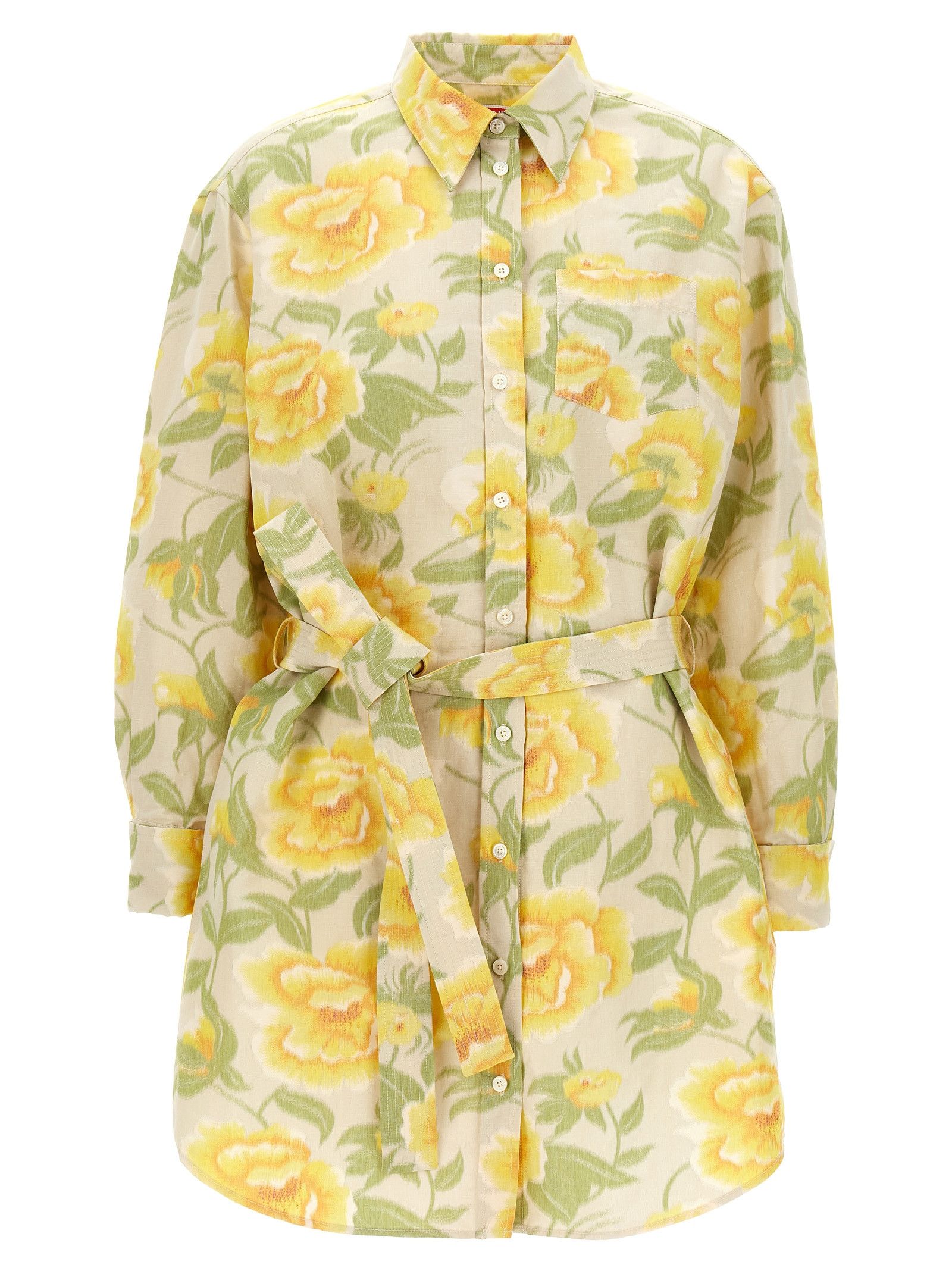 Kenzo ' Peonies Kimono sleeve' dress Size L / US 10 / IT 46 - 1 Thumbnail
