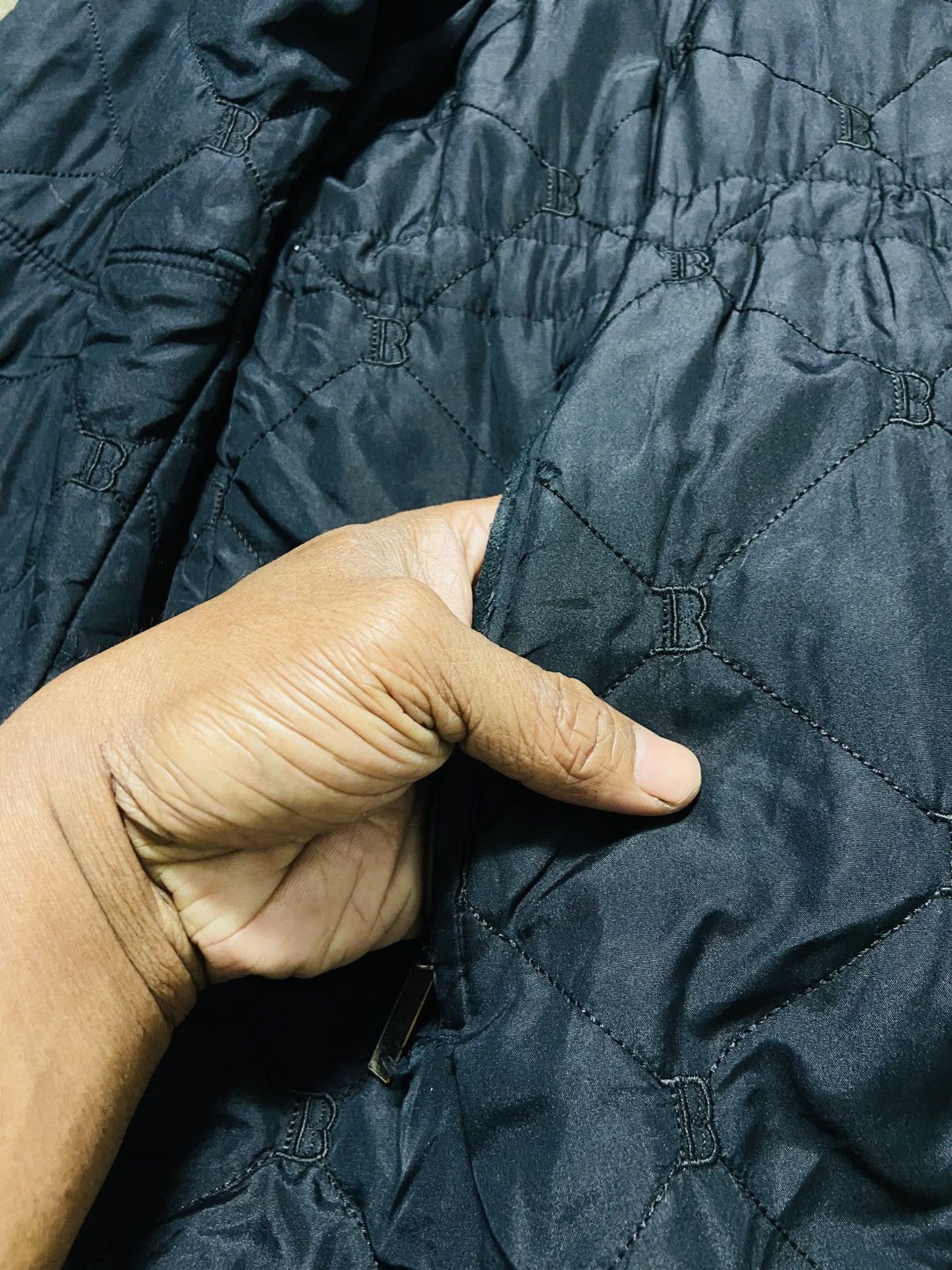 Balmain Vintage Balmain Nylon Zipper Distressed Jacket Size US L / EU 52-54 / 3 - 5 Thumbnail