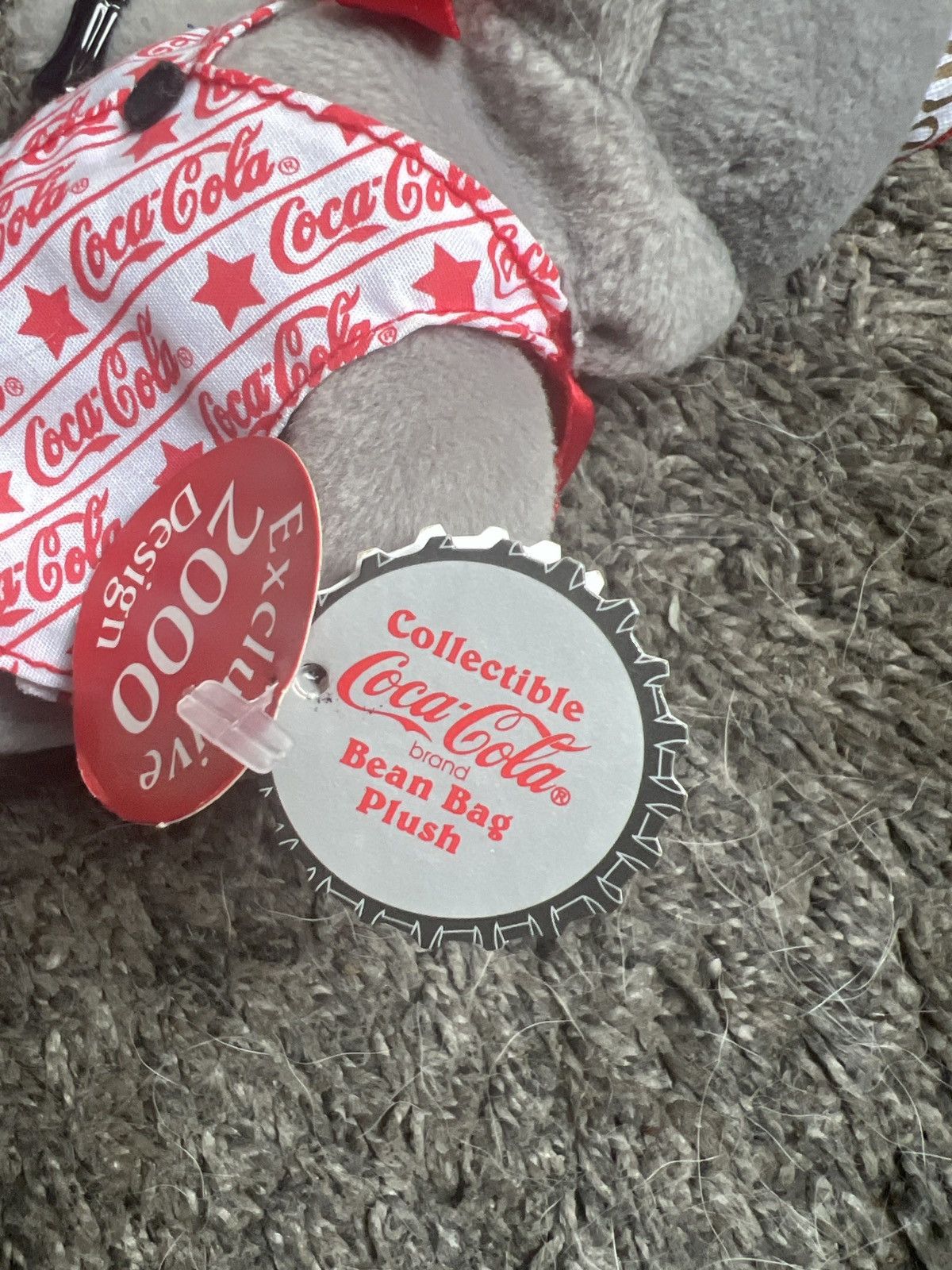 Coca Cola 1999 Coca-Cola Seal In A 2000 Vest Bean Bag Plush Size ONE SIZE - 5 Thumbnail