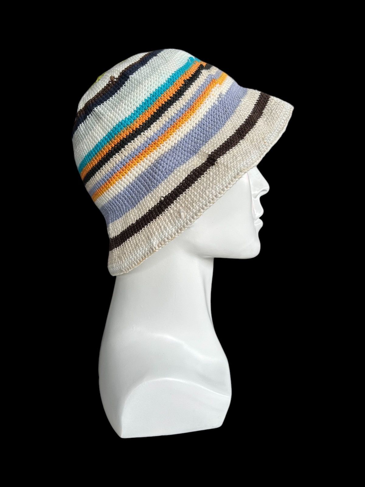Japanese Brand × Kapital × Vintage Crochet Knitted Handmade Bucket Hats ☠️☠️ Size ONE SIZE - 3 Thumbnail