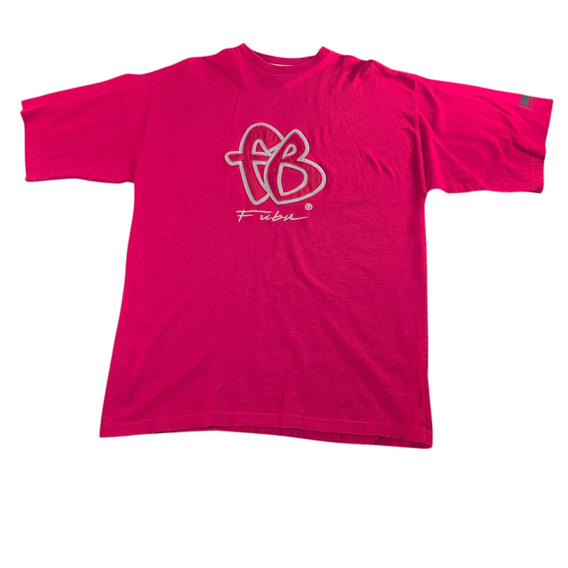 Fubu Red 90s Vintage FUBU Baggy tee Size US XL / EU 56 / 4 - 1 Thumbnail