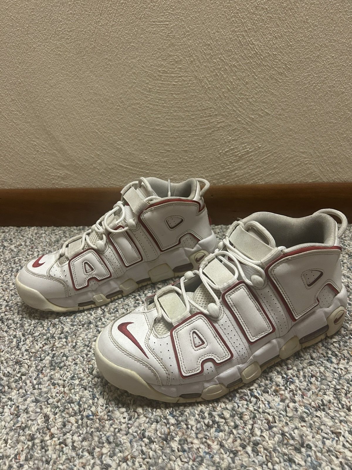Nike Nike air more uptempo white varsity 2021 Size US 10.5 / EU 43-44 - 2 Thumbnail