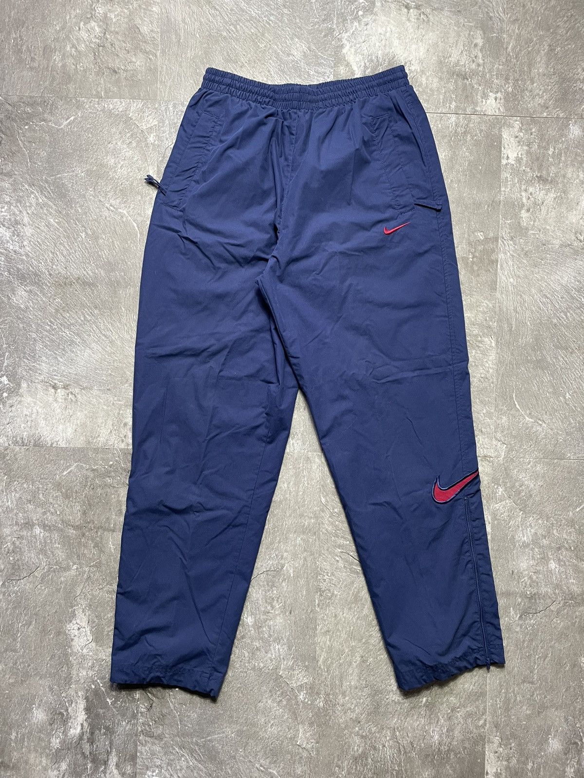 Nike Vintage Nike Nylon Track Pants Striped 2000s Joggers Swoosh Size US 34 / EU 50 - 1 Thumbnail
