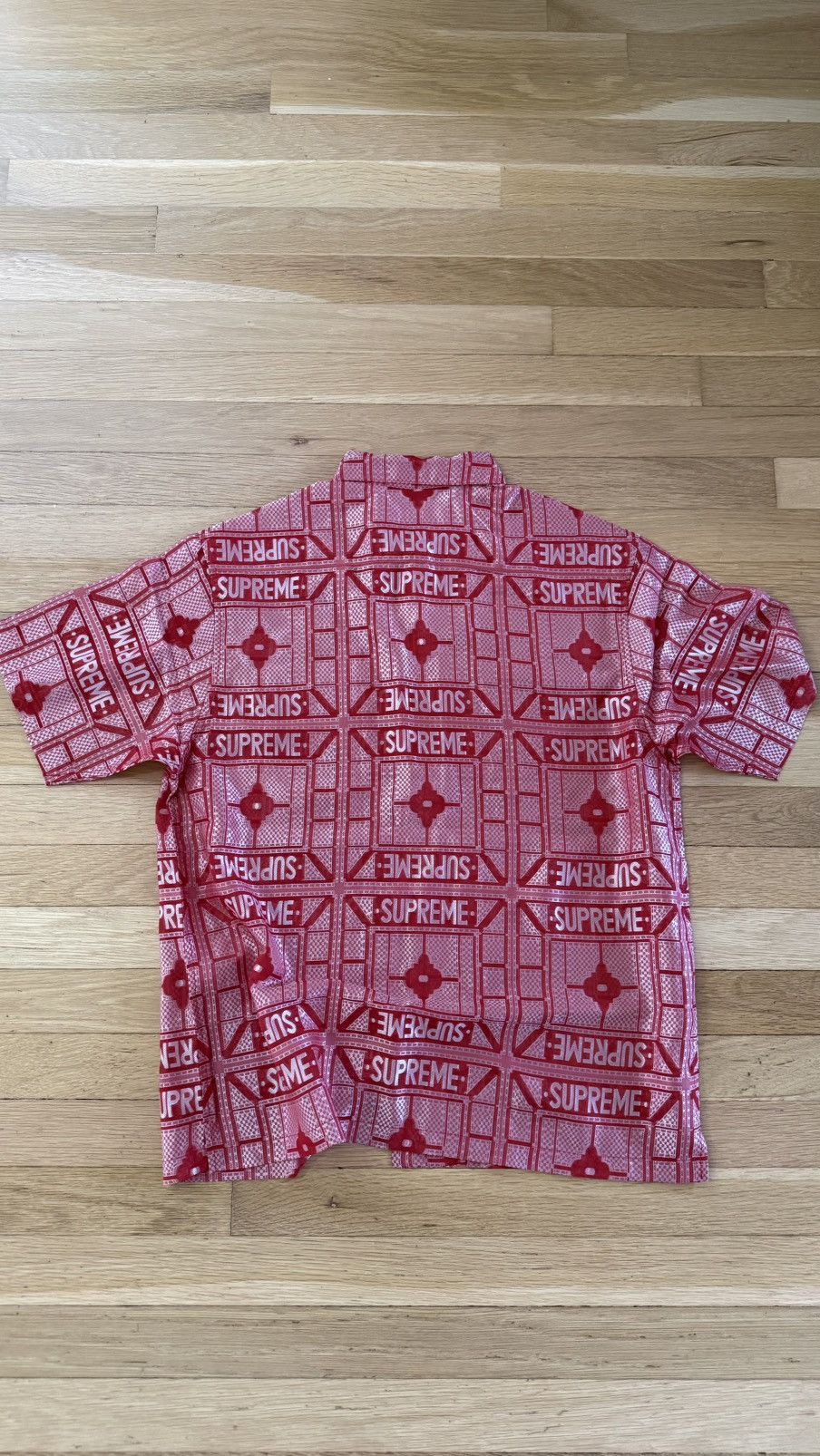 Supreme Supreme Tray Jacquard Shirt Red Small 2024 Size US S / EU 44-46 / 1 - 5 Thumbnail