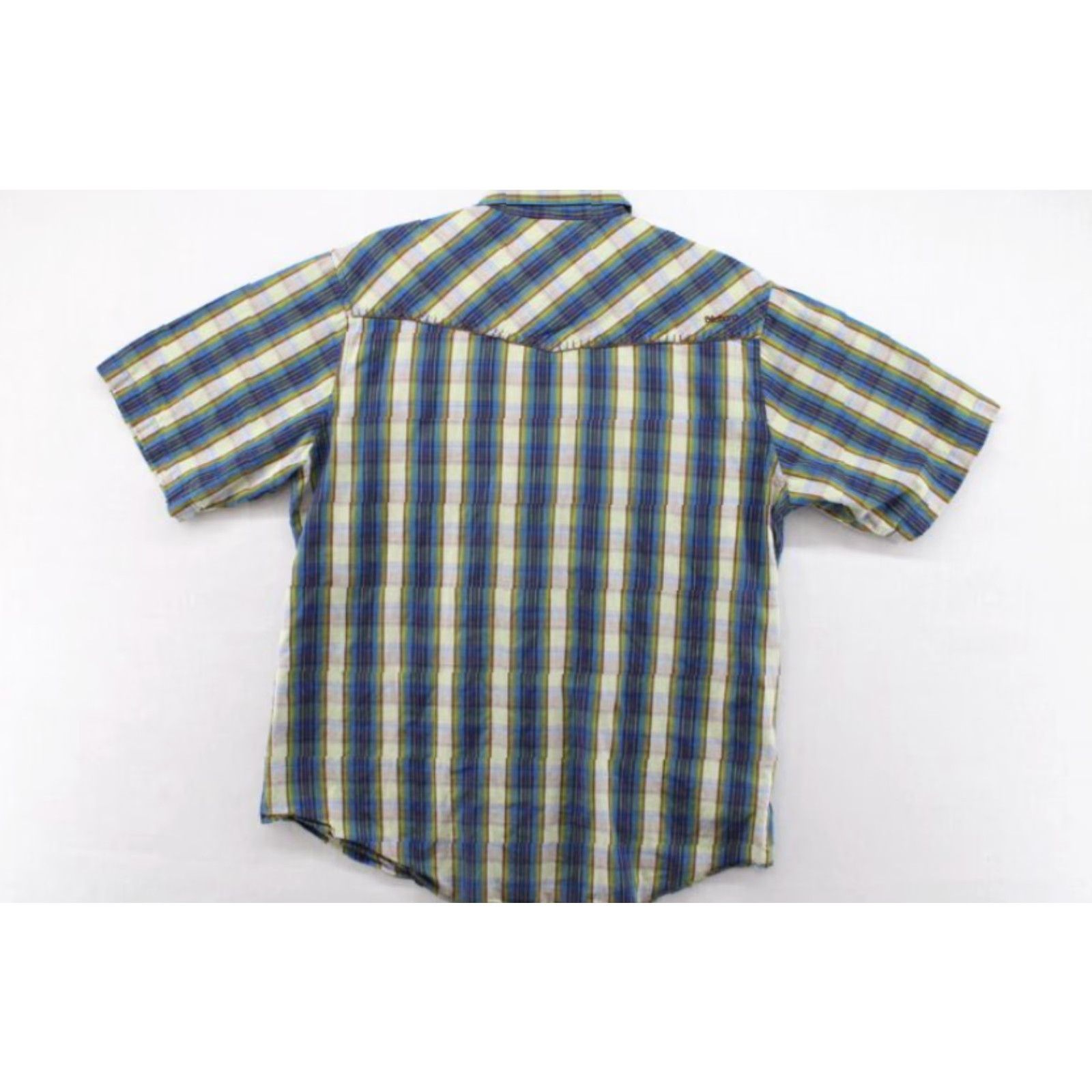 Billabong Billabong Slim Fit Shirt Mens XL Multicolor Snap Thick Stitch Plaid Short Sleeve Size US XL / EU 56 / 4 - 2 Thumbnail