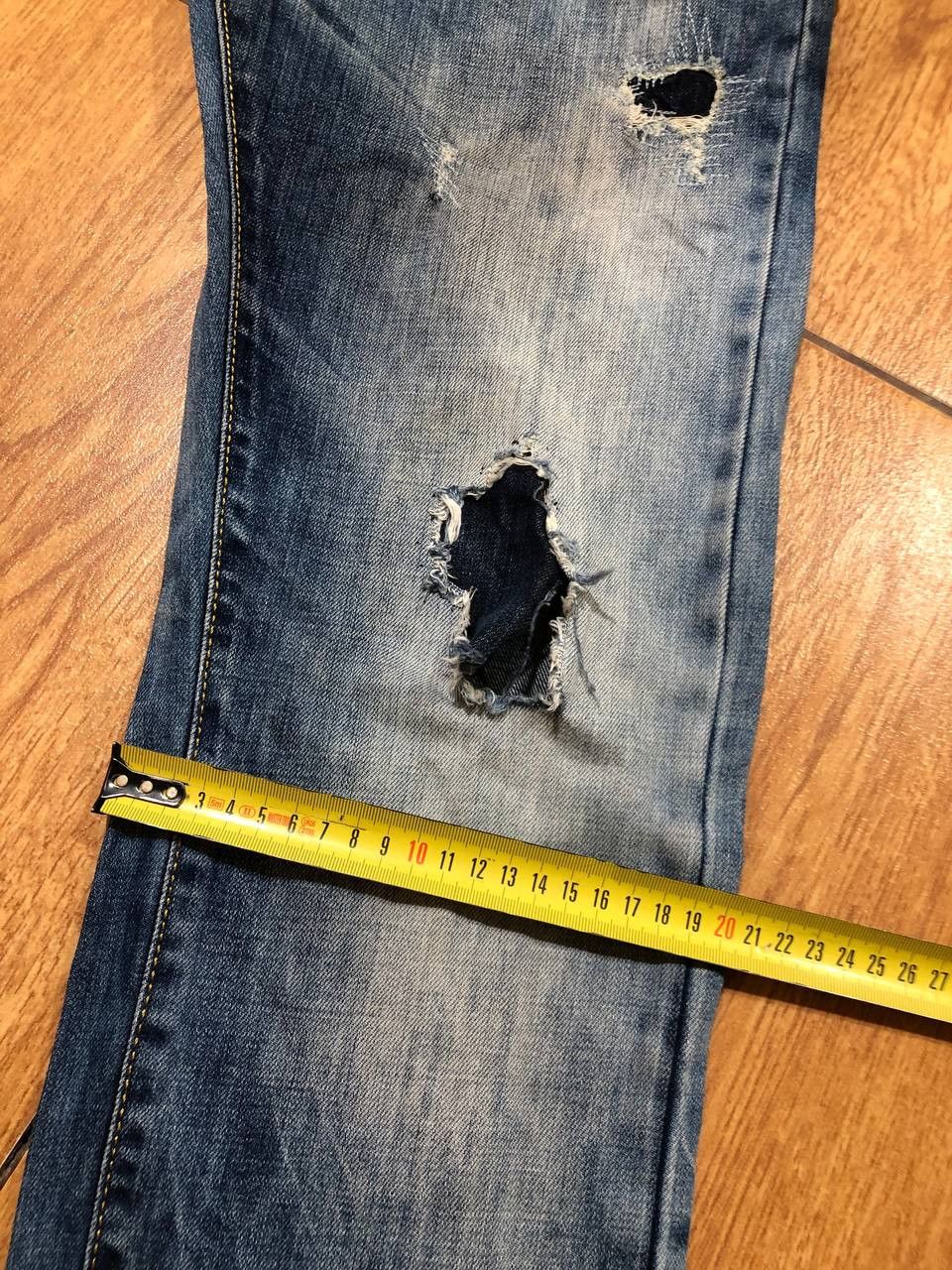 Dsquared2 Dsquared2 Blue Distressed Ripped vintage denim Jeans Size US 28 / EU 44 - 7 Thumbnail