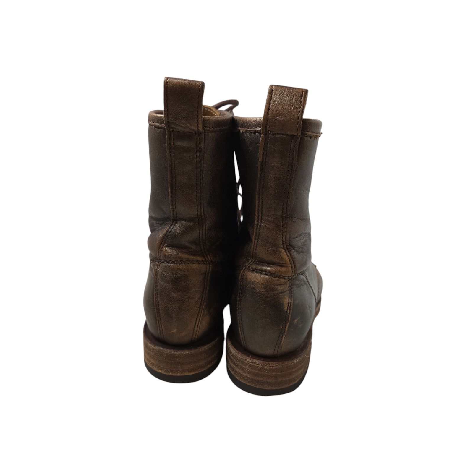 Frye Frye Veronica Combat Brown Leather Lace Up Boots Size 5.5 Size US 5.5 / IT 35.5 - 4 Thumbnail