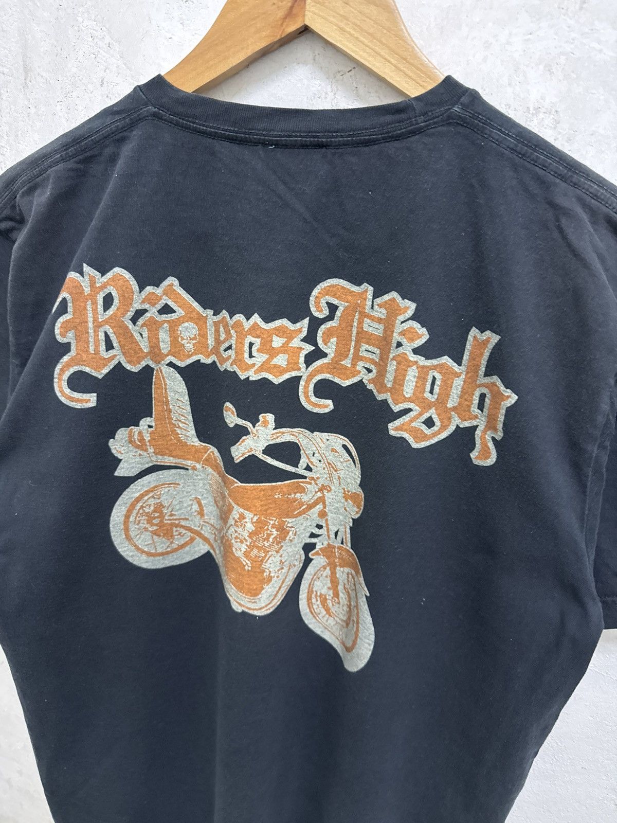 Harley Davidson 2000s Japan Riders High Skull Chopper Tees Size US M / EU 48-50 / 2 - 2 Thumbnail