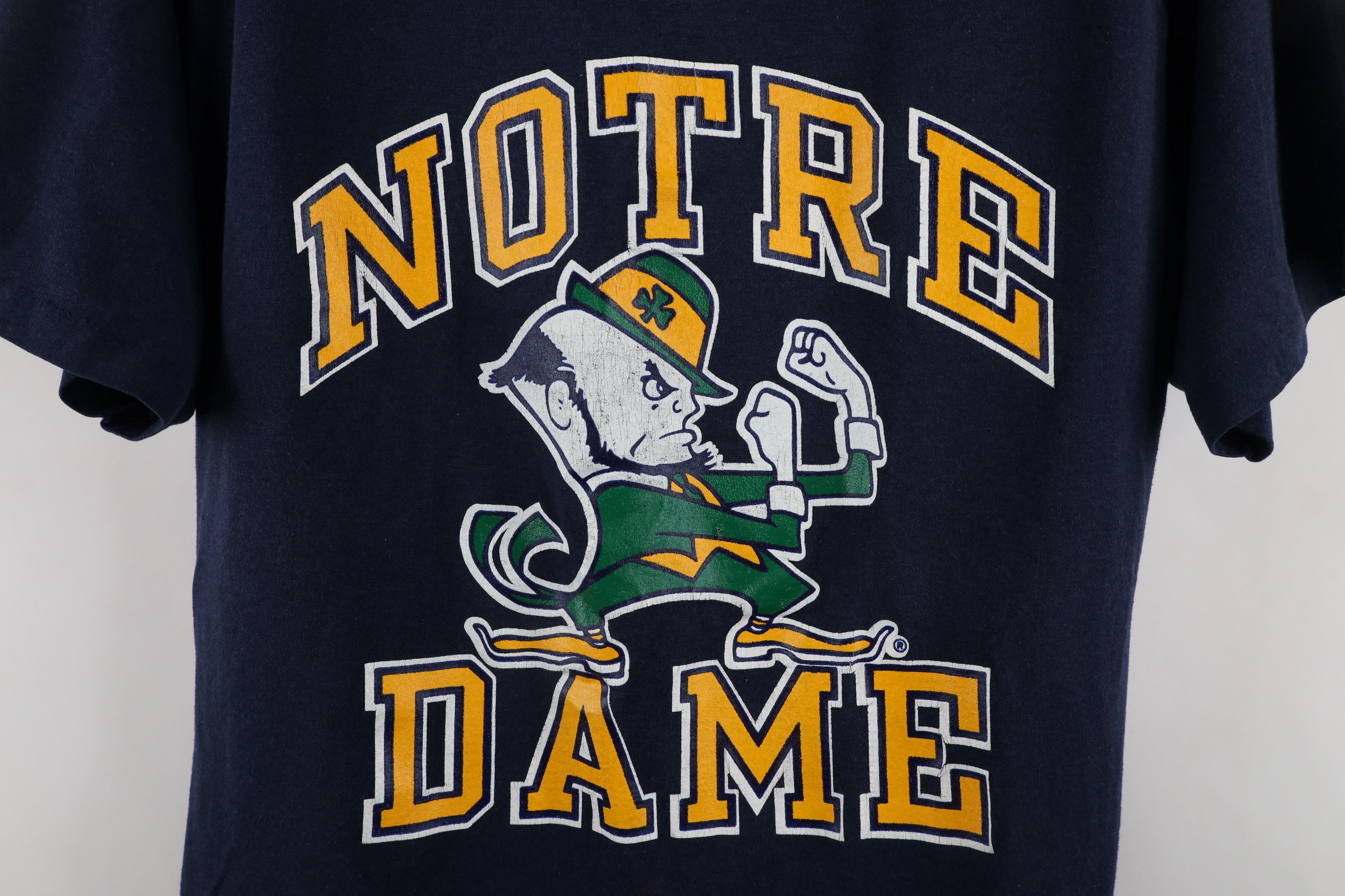 Champion × Vintage Vintage 80s Champion Notre Dame University T-Shirt USA Size US L / EU 52-54 / 3 - 4 Thumbnail