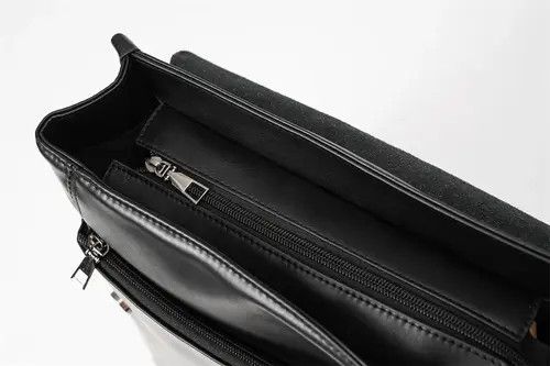VIBE Retro fashion pu leather usb port backpack y2k Size ONE SIZE - 6 Thumbnail
