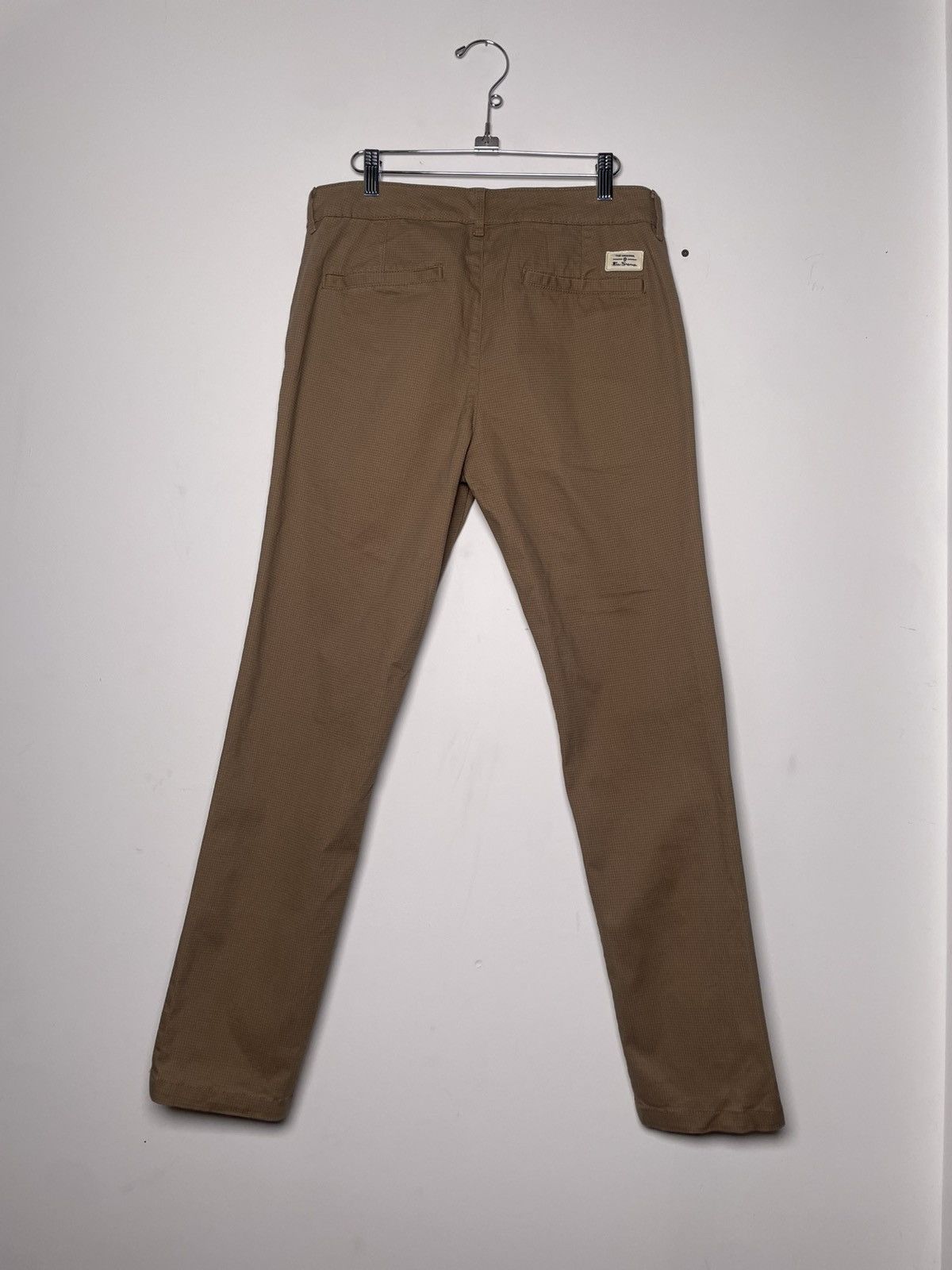 Ben Sherman Ben Sherman Slim Fit Stretch Chino Pants Beige 32x32 Size US 32 / EU 48 - 2 Thumbnail