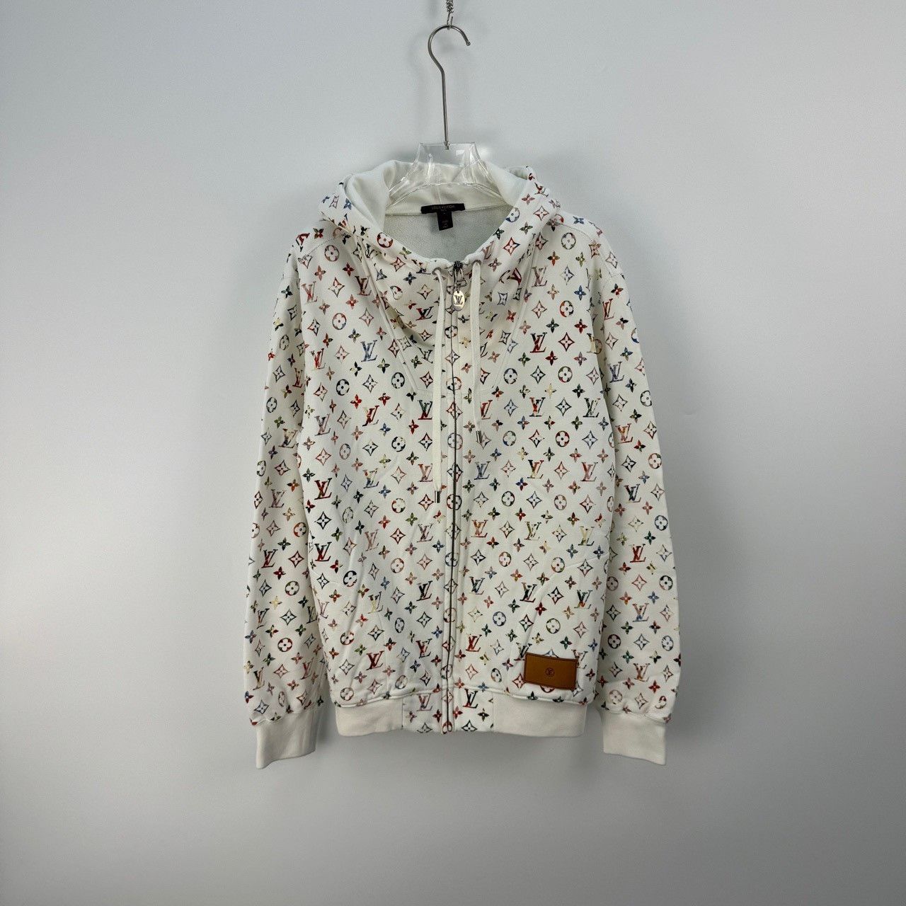 Louis Vuitton Louis Vuitton White full color small logo hooded leather la Size US L / EU 52-54 / 3 - 3 Thumbnail
