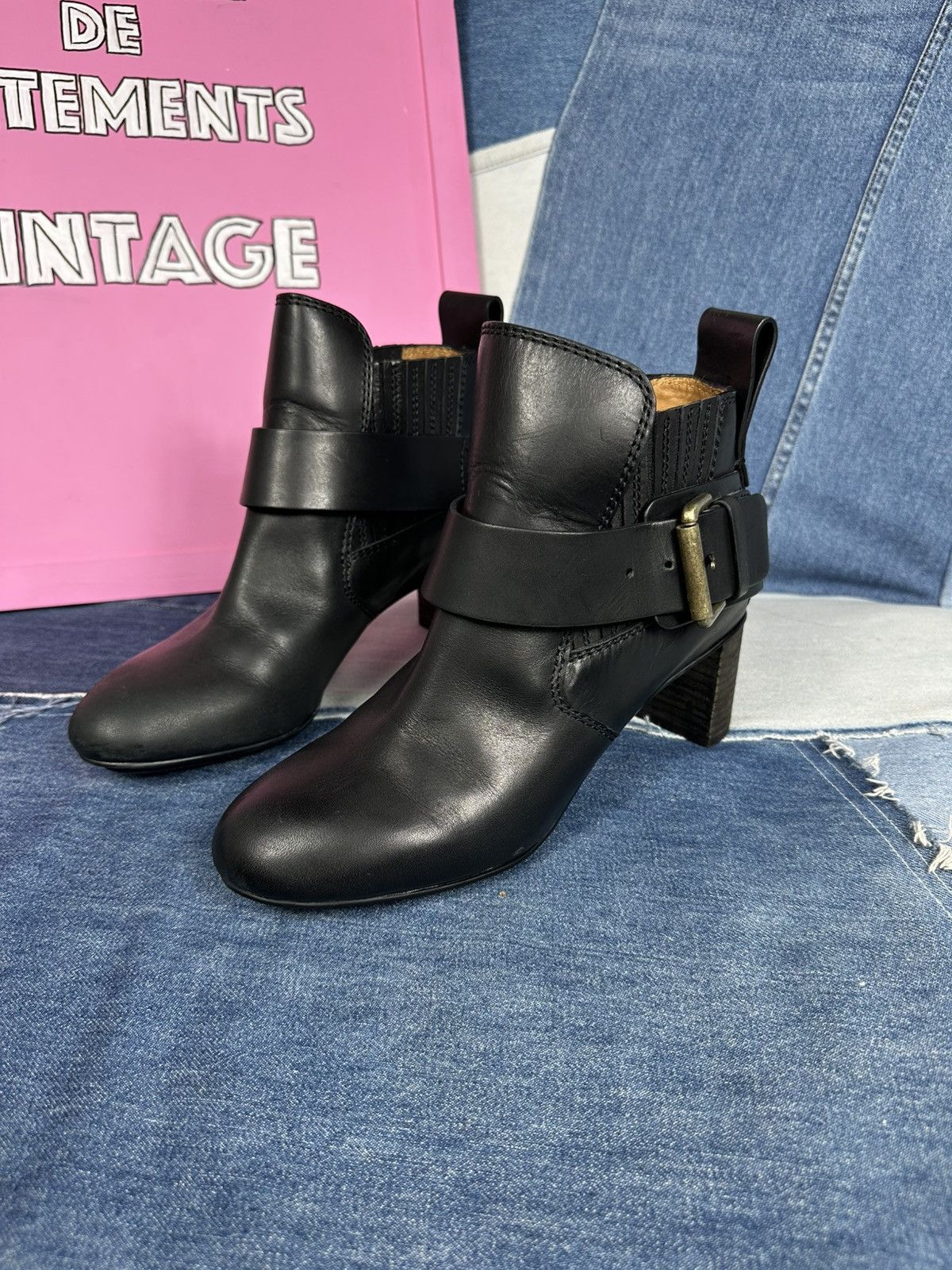 See by Chloe See By Chloe Cappa Block Heels Ankle Boots Hardware Buckle Size US 8 / IT 38 - 18 Thumbnail