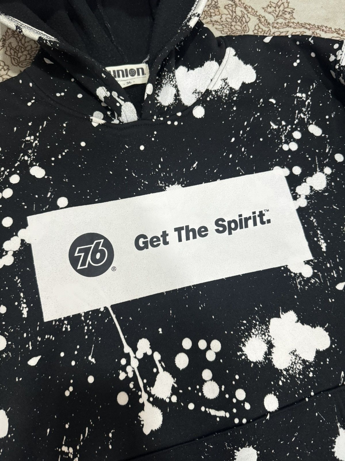 Japanese Brand × Union LA × Vintage Vintage Union 76 Paint Splatter Design Hoodie Size US XL / EU 56 / 4 - 3 Thumbnail