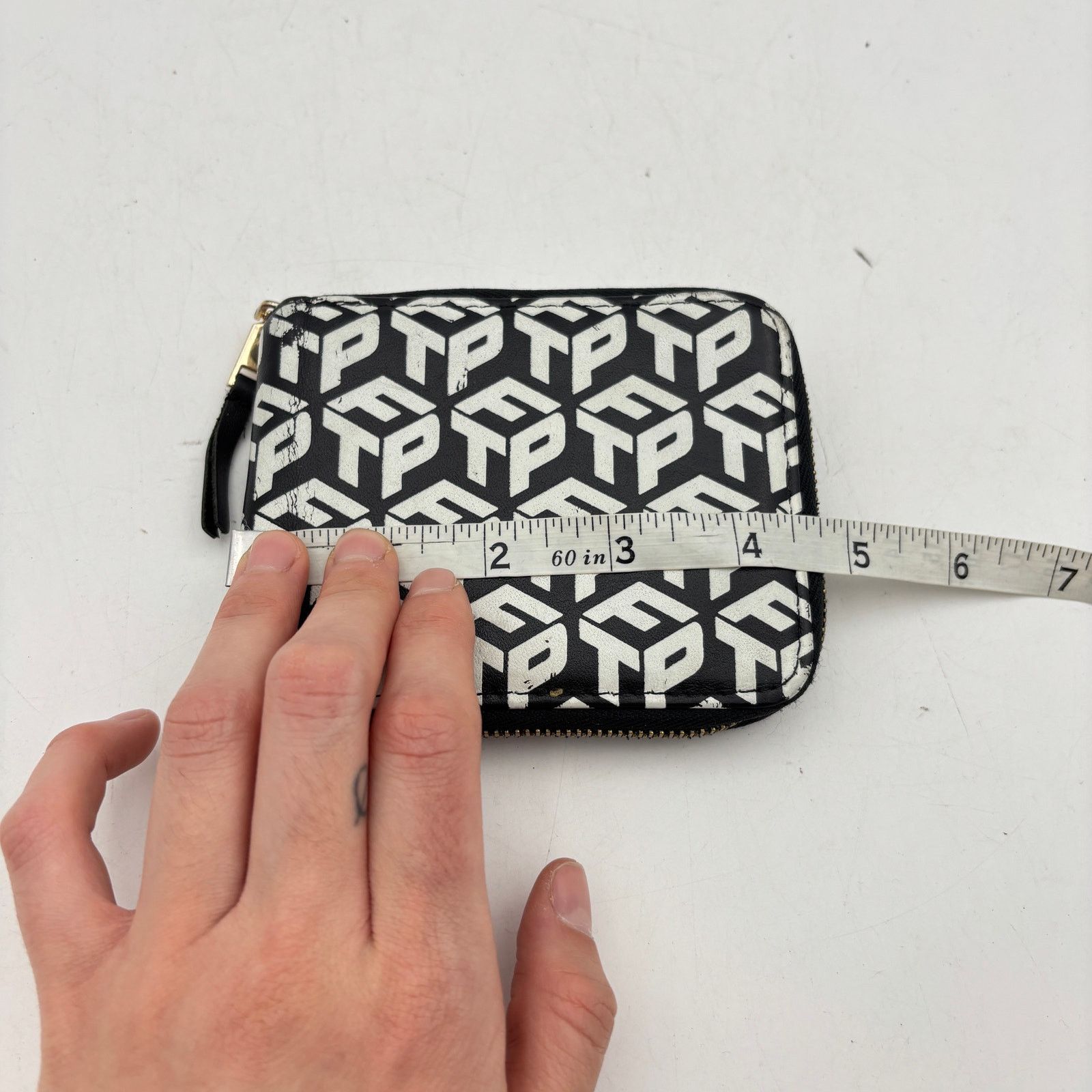Fuck The Population FTP Dimensions Logo Leather Wallet Zip Streetwear Skate Size ONE SIZE - 4 Thumbnail