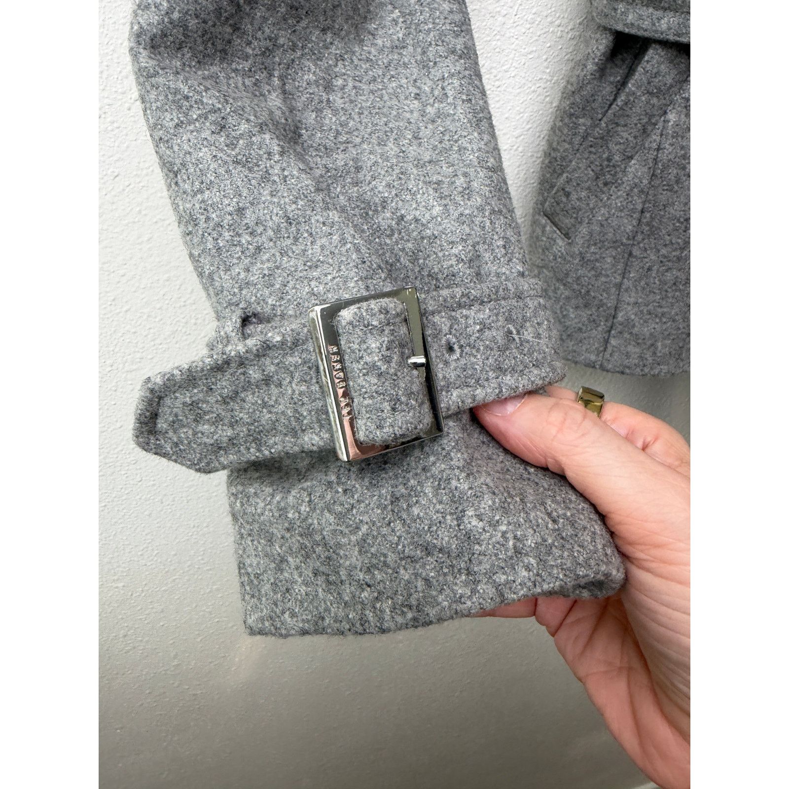 Ted Baker Ted Baker Gray Belted Zip Jacket Womens US 4 Heathered Coat Size S / US 4 / IT 40 - 9 Thumbnail