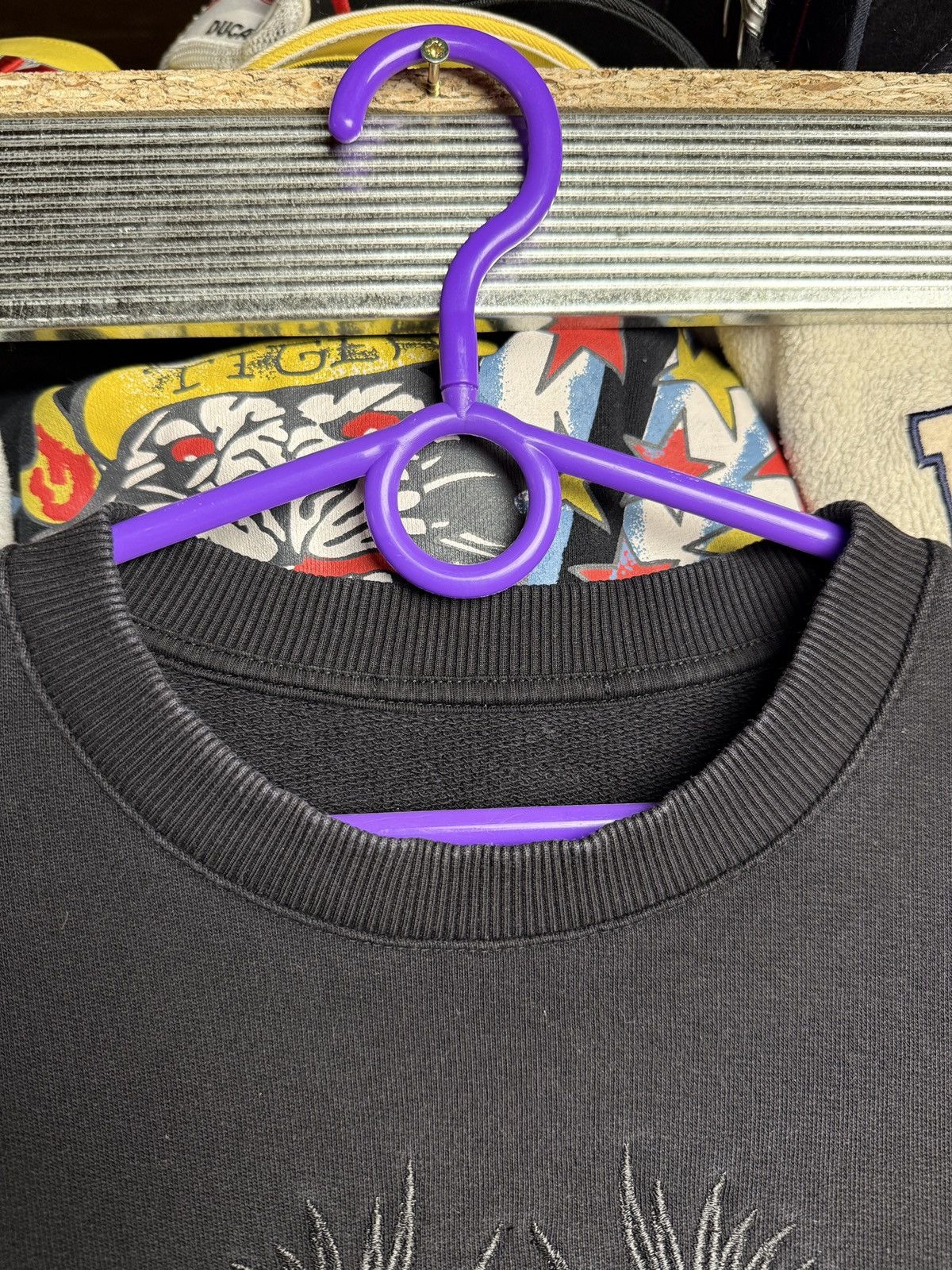 Versace Versace Big Logo Sweatshirt Black Versace Jeans Size US L / EU 52-54 / 3 - 4 Thumbnail
