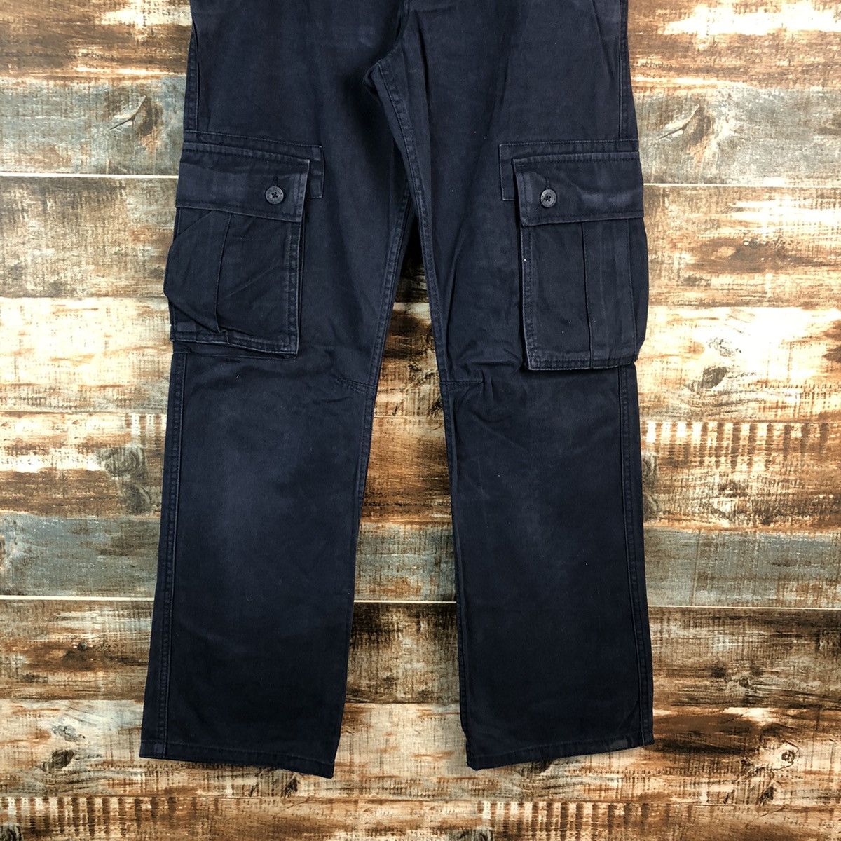 Japanese Brand Old Navy Black Cargo Multipocket Pants #A2521 Size US 28 / EU 44 - 6 Thumbnail