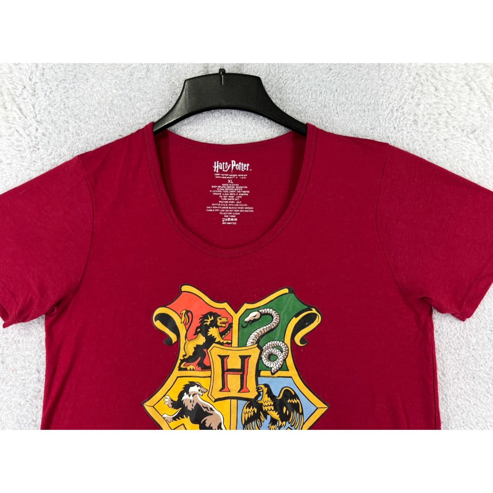 Vintage Harry Potter Shirt Womens XL Red Scoop Neck Polyester Blend Size XL / US 12-14 / IT 48-50 - 7 Thumbnail