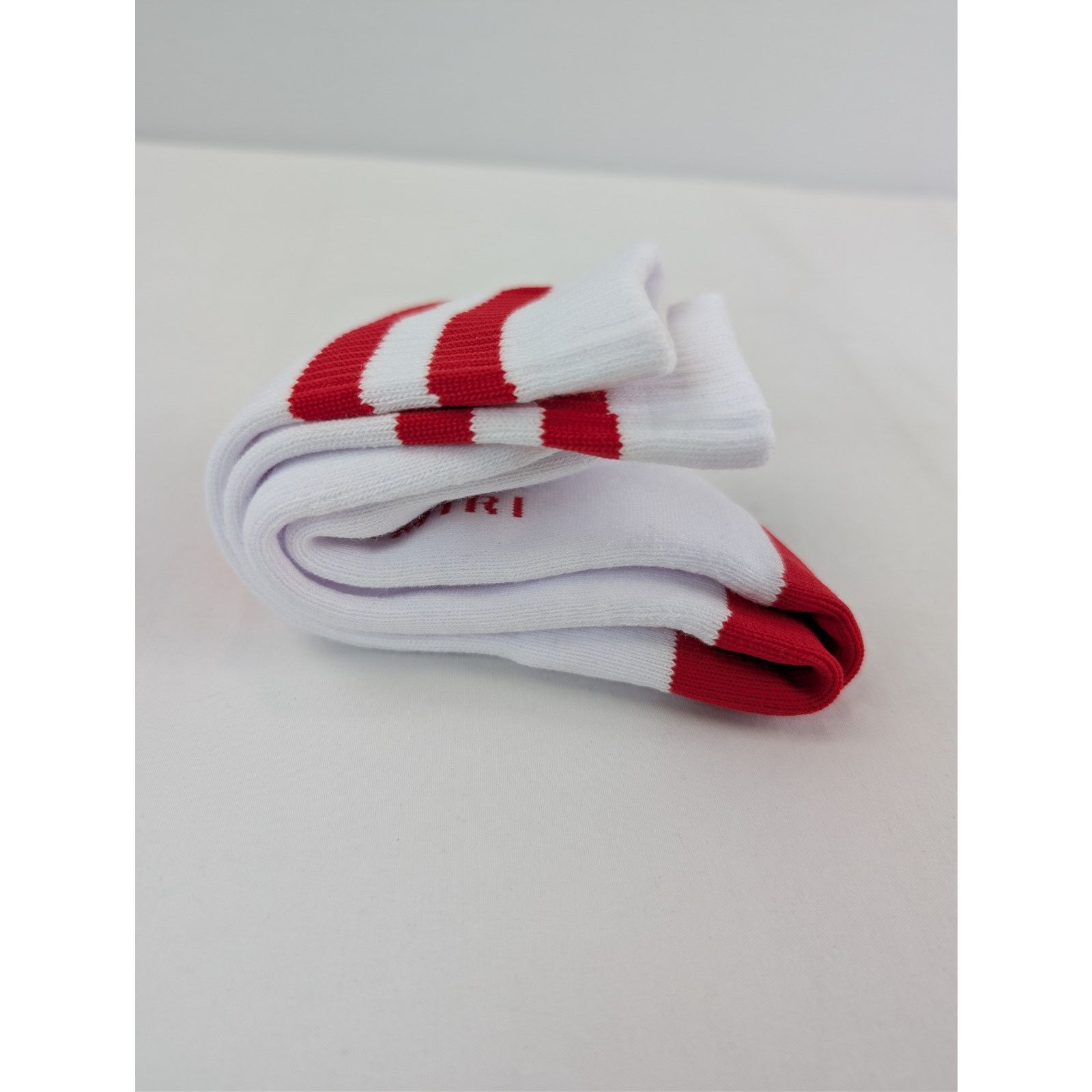 Amiri o1rshd1 Size: 43-44 / MA Tube Socks in White / Red Size ONE SIZE - 10 Thumbnail