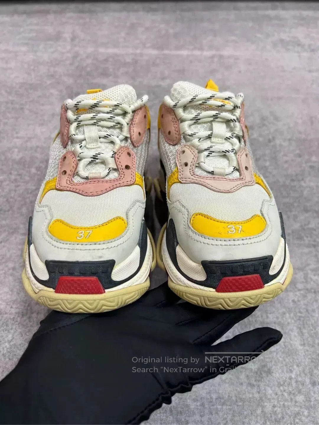 Balenciaga Balenciaga Triple S Yellow Sneakers. Size US 6 / IT 36 - 3 Thumbnail